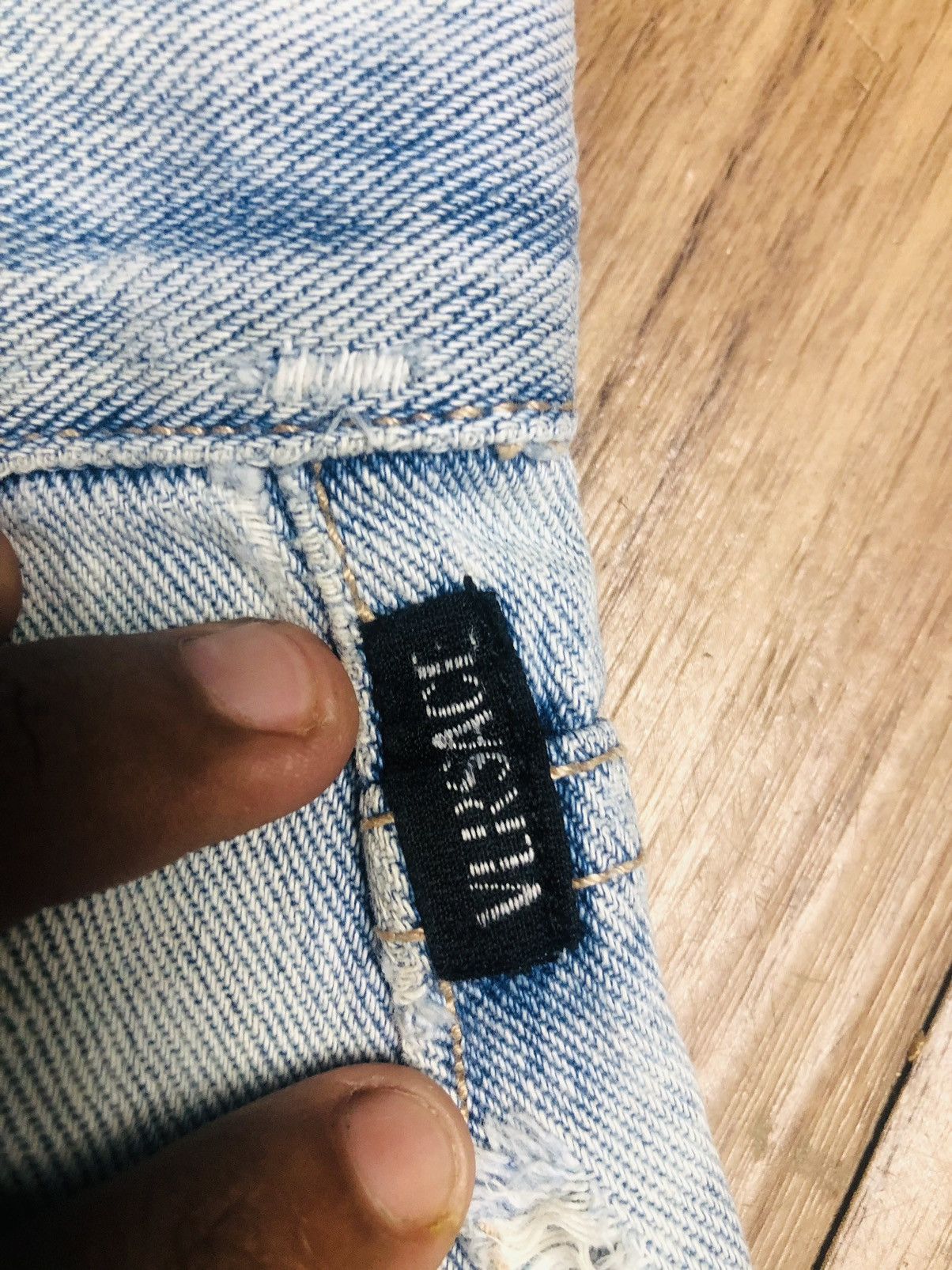 Versace 90s Versace Jeans Couture Straight Leg Denim Light Wash (38) Size US 34 / EU 50 - 11 Thumbnail