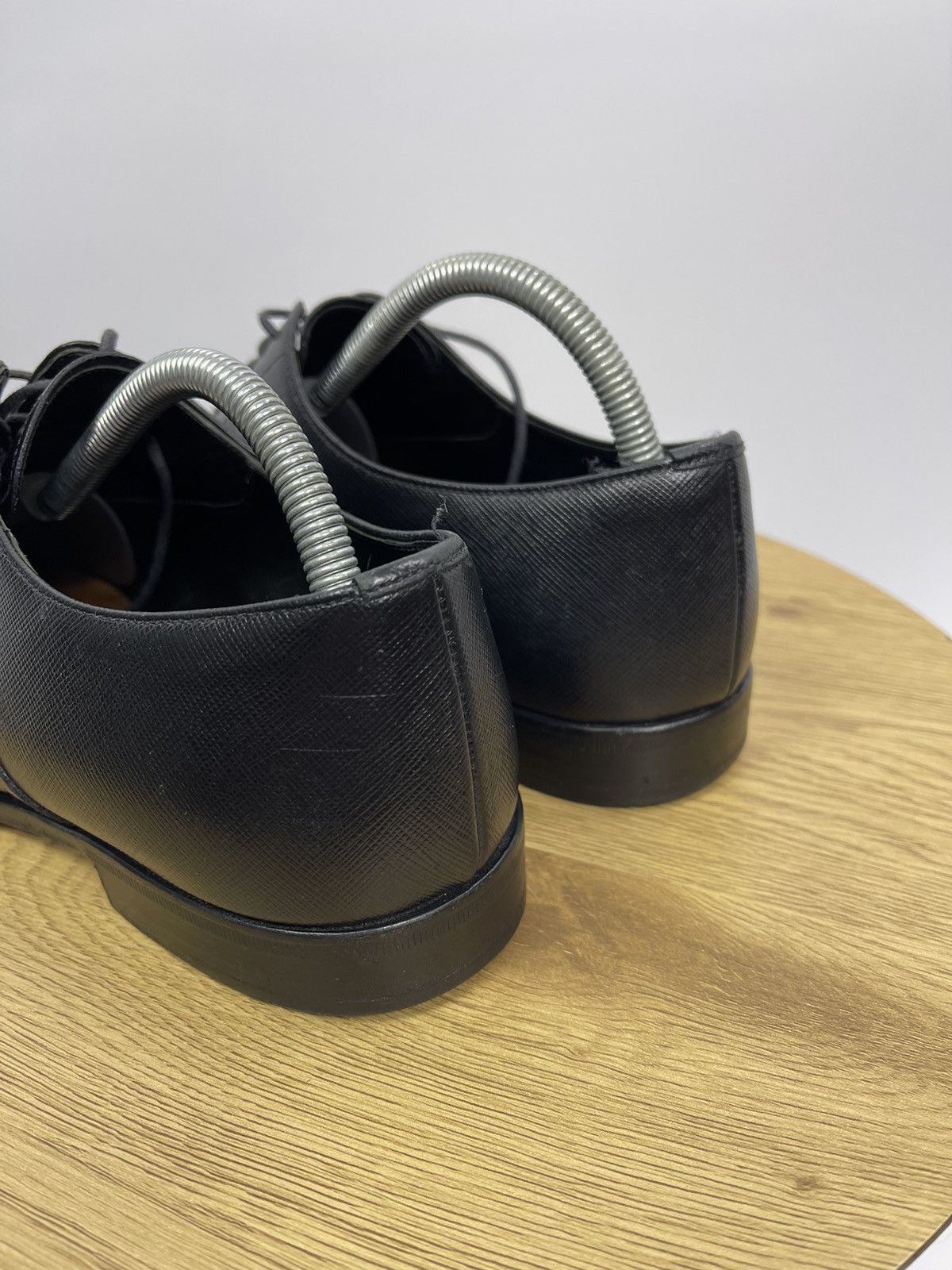 Prada Prada Men's 2EC031 Saffiano Leather Business Shoes Size 8 US Size US 8 / EU 41 - 5 Thumbnail