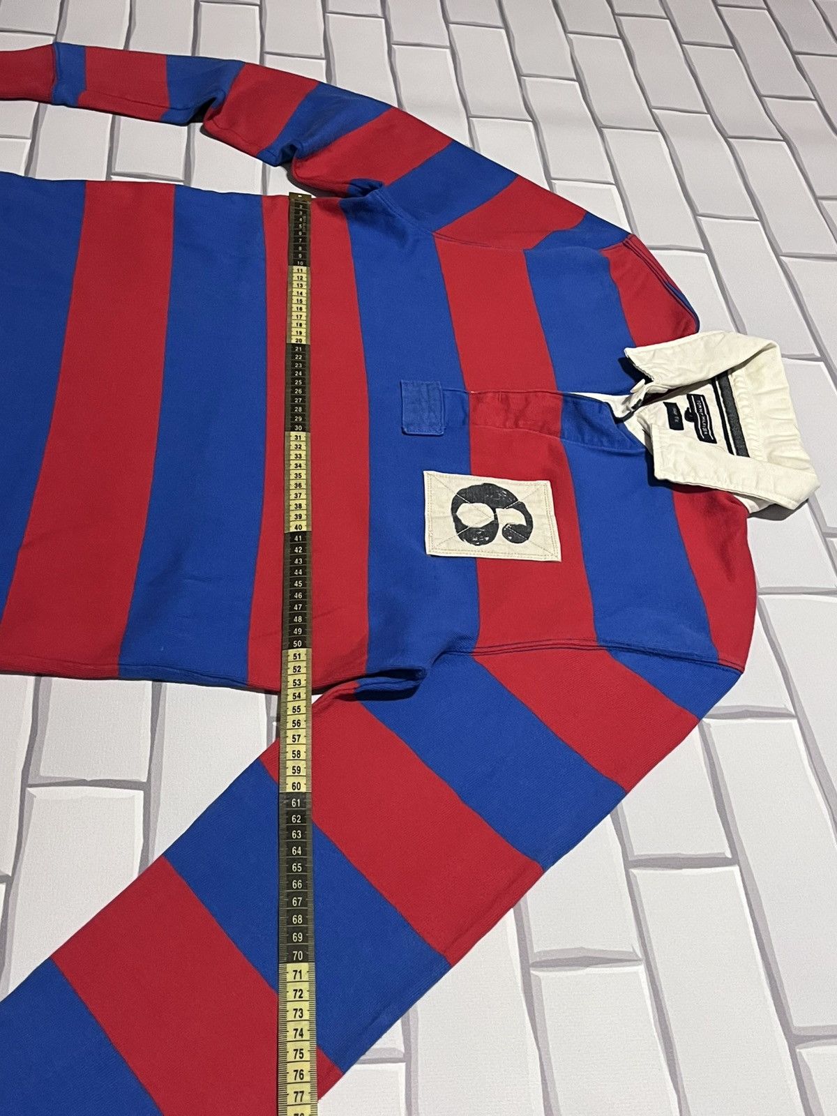 Tommy Hilfiger Tommy Hilfiger Vintage Rugby Polo Red Blue L Size US L / EU 52-54 / 3 - 10 Thumbnail