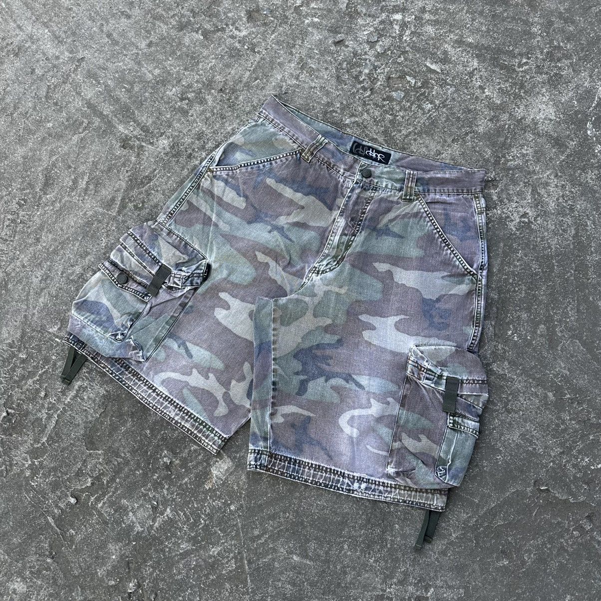 Carhartt (36x13) Y2K Faded Chor Camo Shorts Size US 36 / EU 52 - 2 Thumbnail