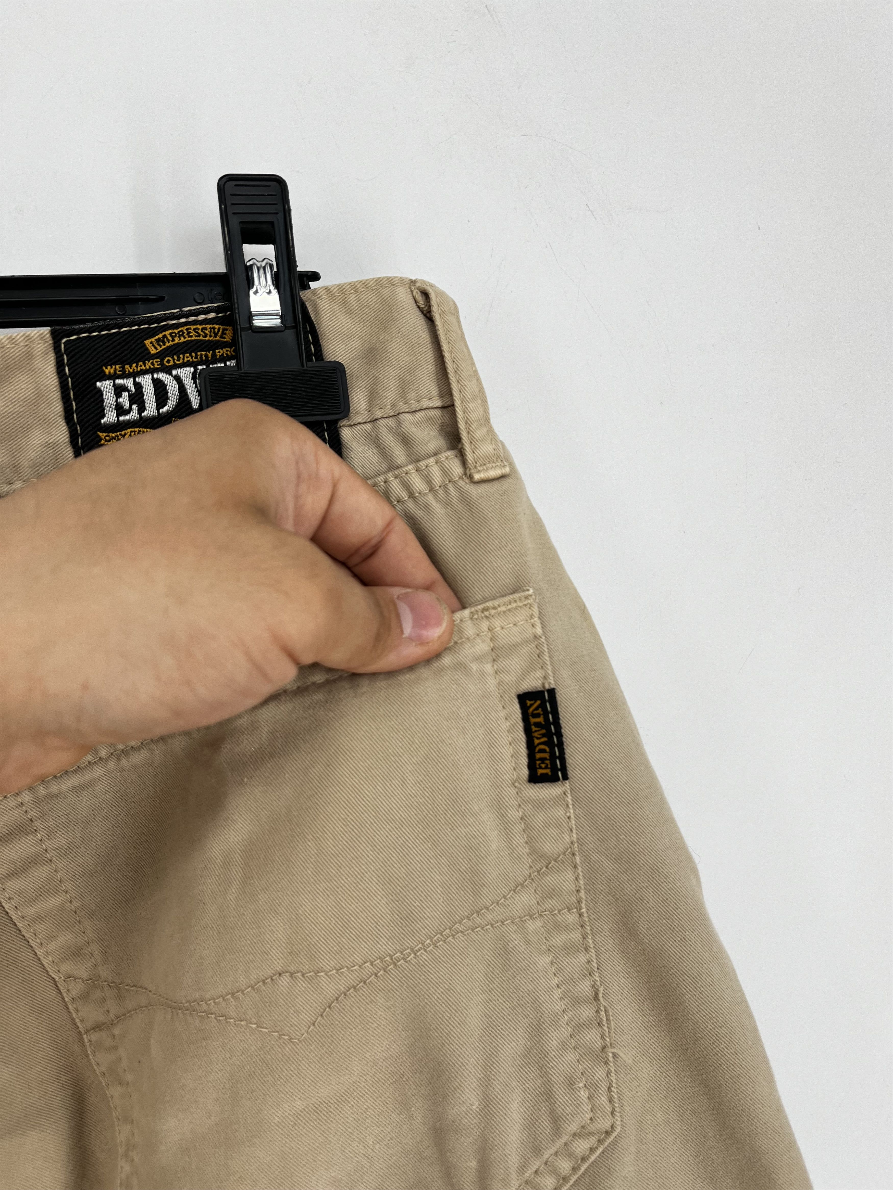 Edwin × Japanese Brand × Vintage Vintage Edwin Made in Japan Beige Denim Pants Jeans Size US 36 / EU 52 - 11 Thumbnail