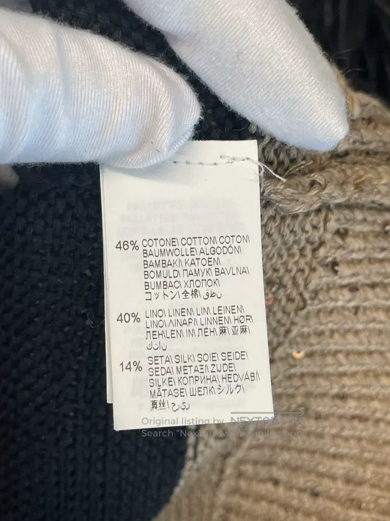 Brunello Cucinelli Brunello Cucinelli Contrast Colored Cotton Linen Open Card Size S / US 4 / IT 40 - 5 Thumbnail