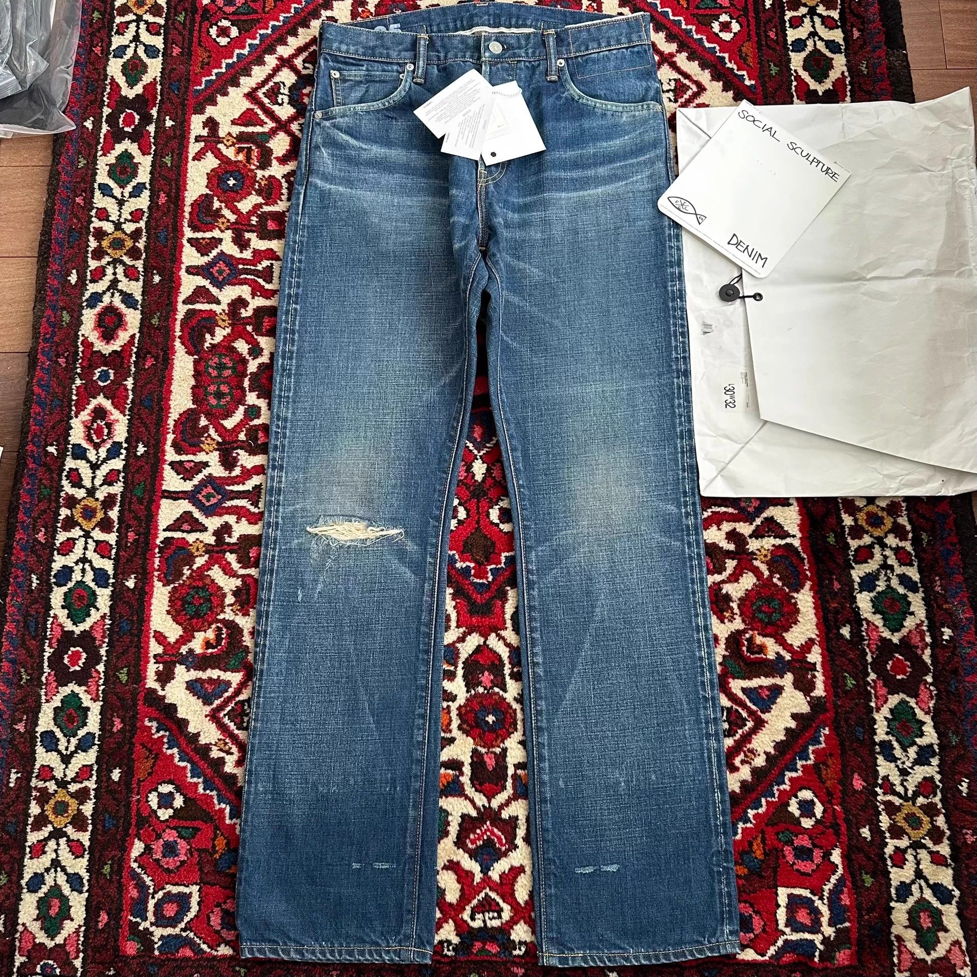 Visvim visvim 20aw 16d25 destroyed denim W32L30 Size US 32 / EU 48 - 1 Thumbnail