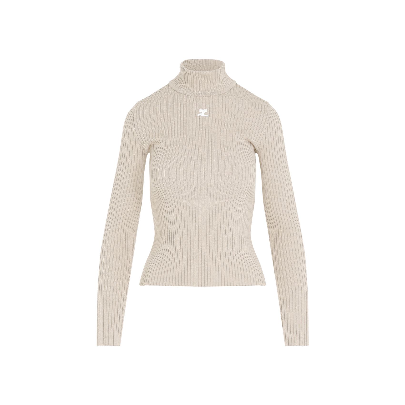 Courreges Courrèges Roll Neck Ribbed Jumper Size XS / US 0-2 / IT 36-38 - 1 Thumbnail