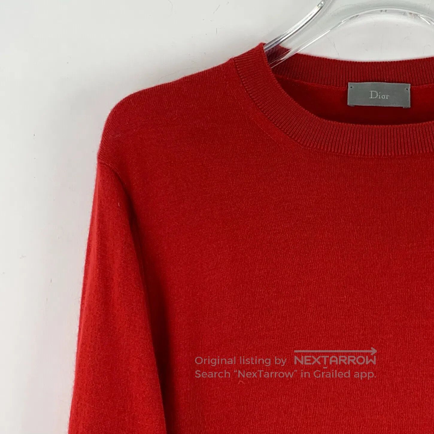 Dior Dior Red Bee Embroidered Wool Crew Neck Long Sleeve Knit T Size US S / EU 44-46 / 1 - 3 Thumbnail