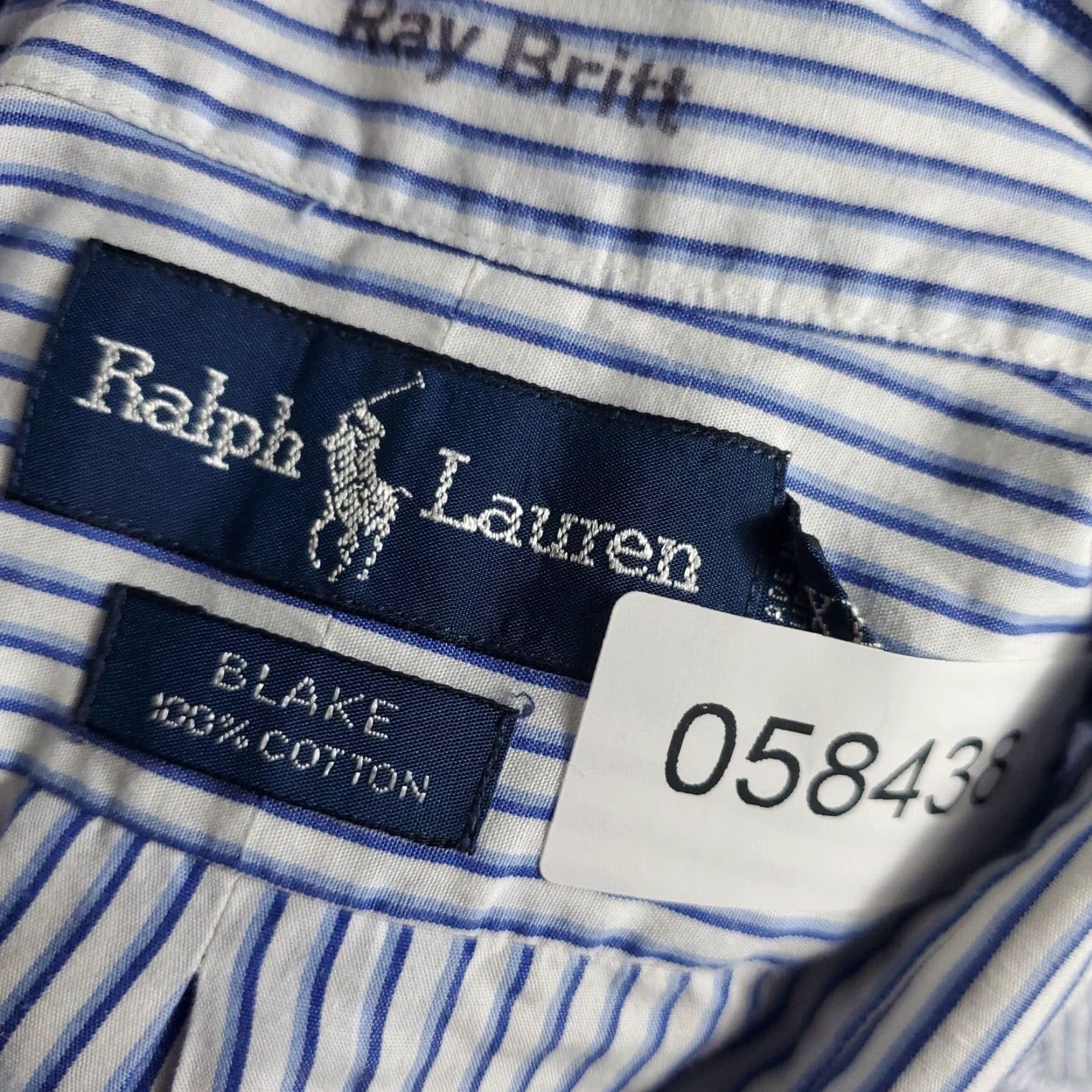 Ralph Lauren Ralph Lauren Button-Up Shirt Mens XL Blue Striped Casual Short Sleeve Size US XL / EU 56 / 4 - 7 Thumbnail