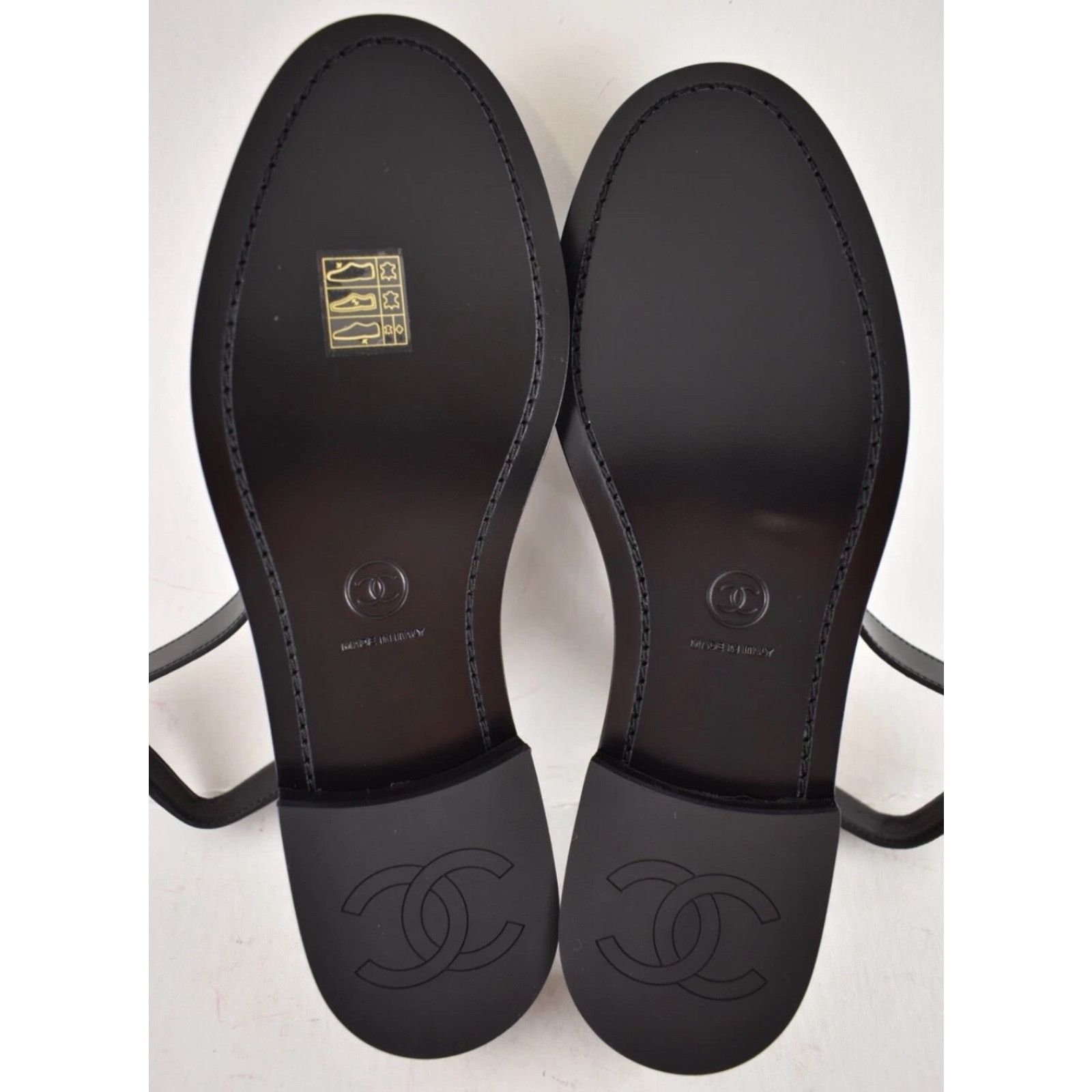 Chanel Chanel REV Black Leather CC Crystal Logo Coco Sling Size US 9 / IT 39 - 20 Thumbnail