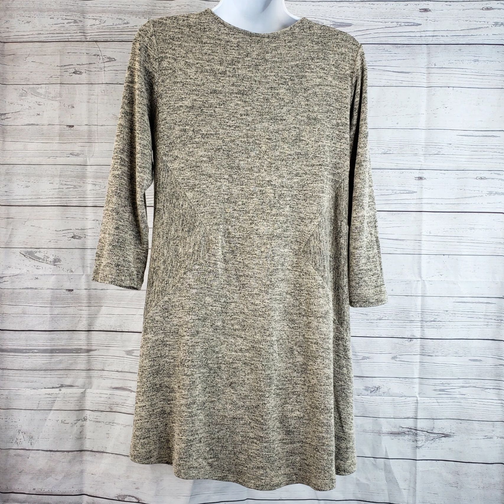 Vintage Comfy USA Womens Tunic Top 3/4 Sleeve Rayon Blend M Tan Brown Shirt Womens Medium Tunic Size M / US 6-8 / IT 42-44 - 4 Thumbnail