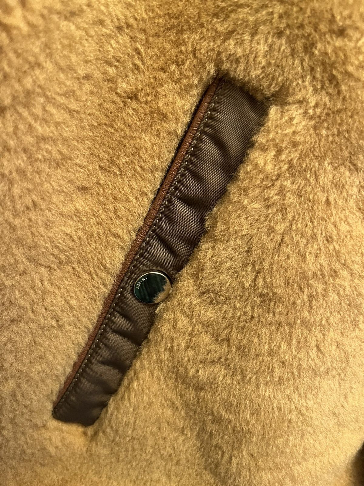 Amiri AMIRI Shearling Nylon Bomber Jacket Size US XL / EU 56 / 4 - 9 Thumbnail
