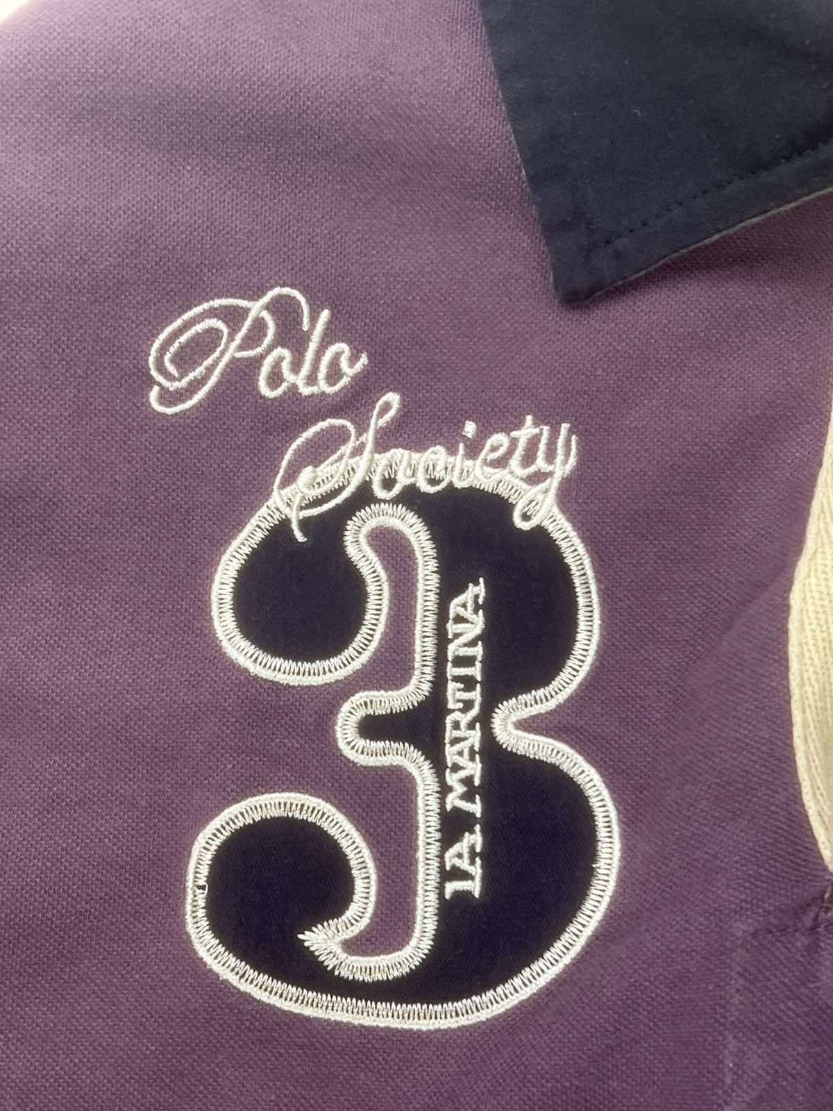 La Martina La Martina Polo Rugby Shirt 2006 Purple Size M Rare Vintage Size US M / EU 48-50 / 2 - 9 Thumbnail