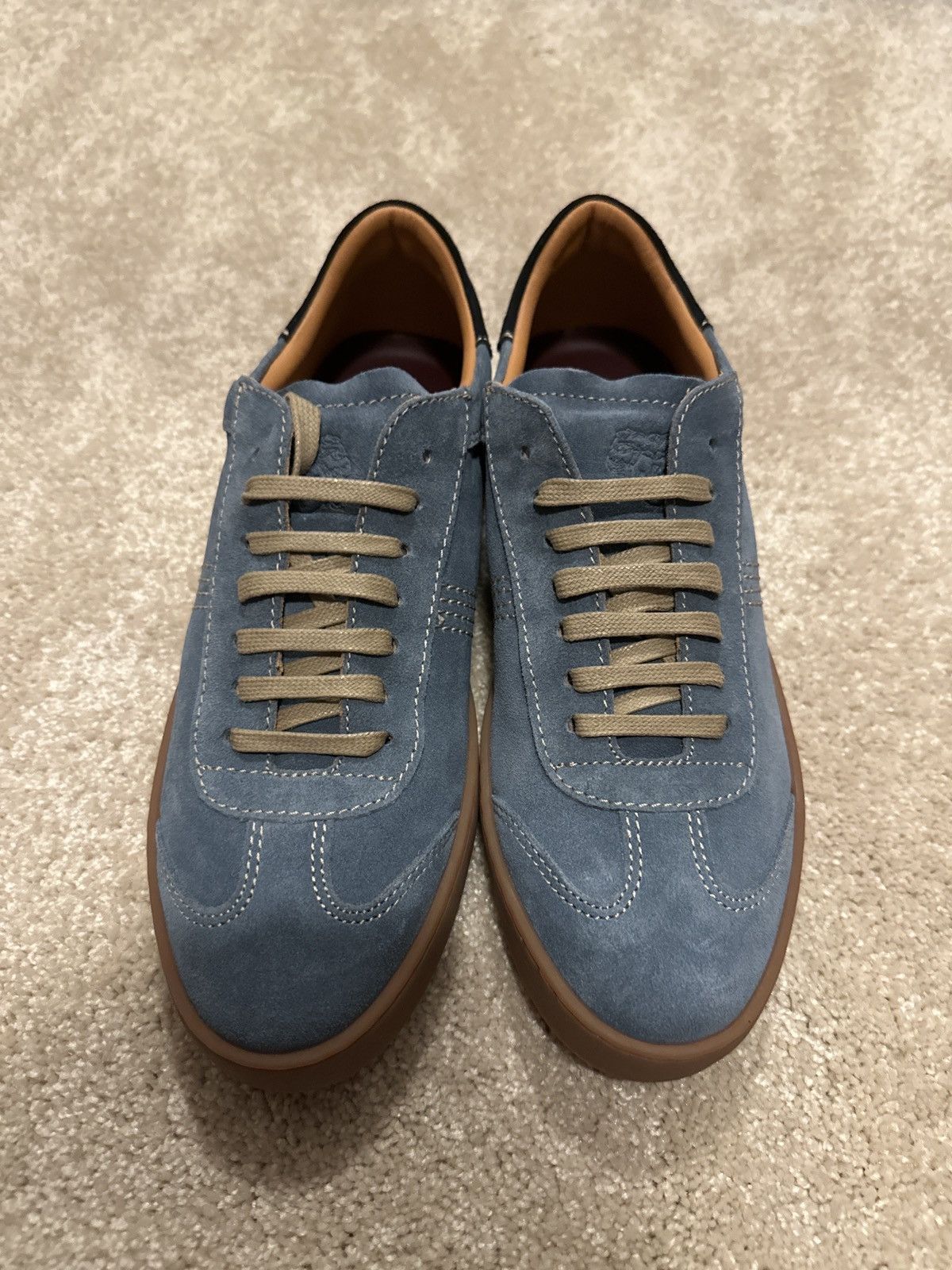 Bruno Magli Bruno Magli Bono Light Blue Suede Sneakers Size US 9 / EU 42 - 2 Thumbnail