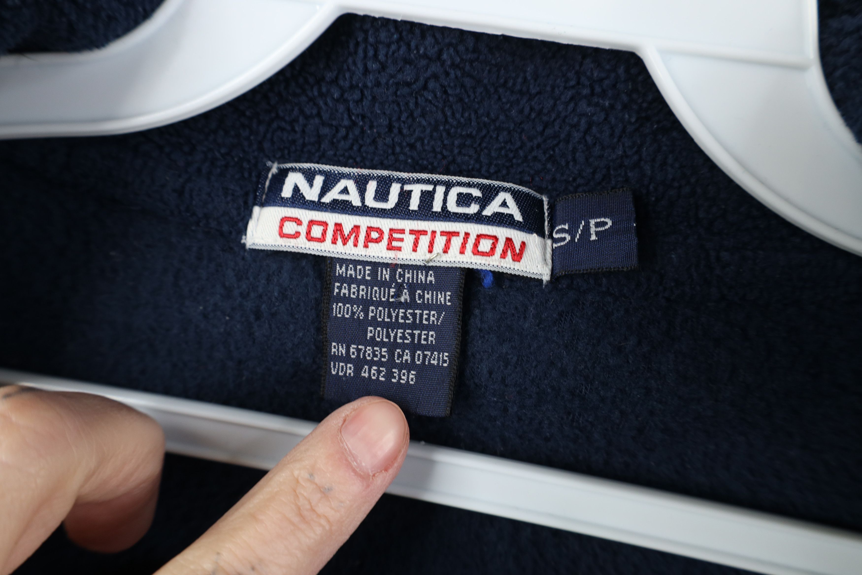 Nautica Vintage 90s Nautica Competition Half Zip Fleece Sweater Size US S / EU 44-46 / 1 - 7 Thumbnail