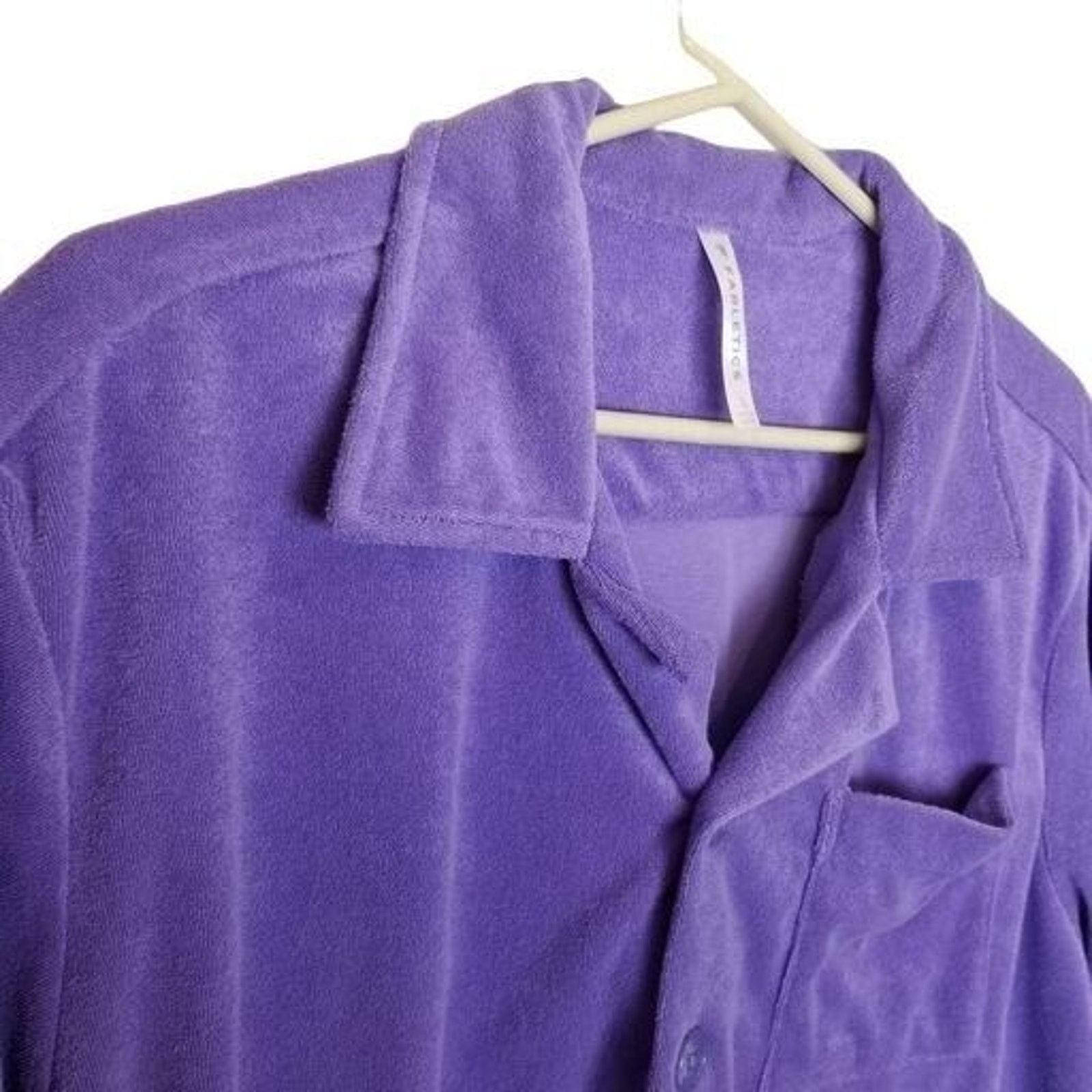 Fabletics Fabletics Womens Island Terry Boxy Button 2Pc Set S Resort Size S / US 4 / IT 40 - 5 Thumbnail