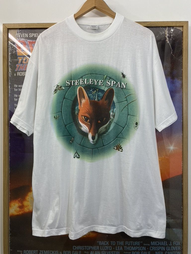 Band Tees 1989 Steeleye Span Tempted And Tried Fox Album Promo Tee Size US XL / EU 56 / 4 - 2 Thumbnail