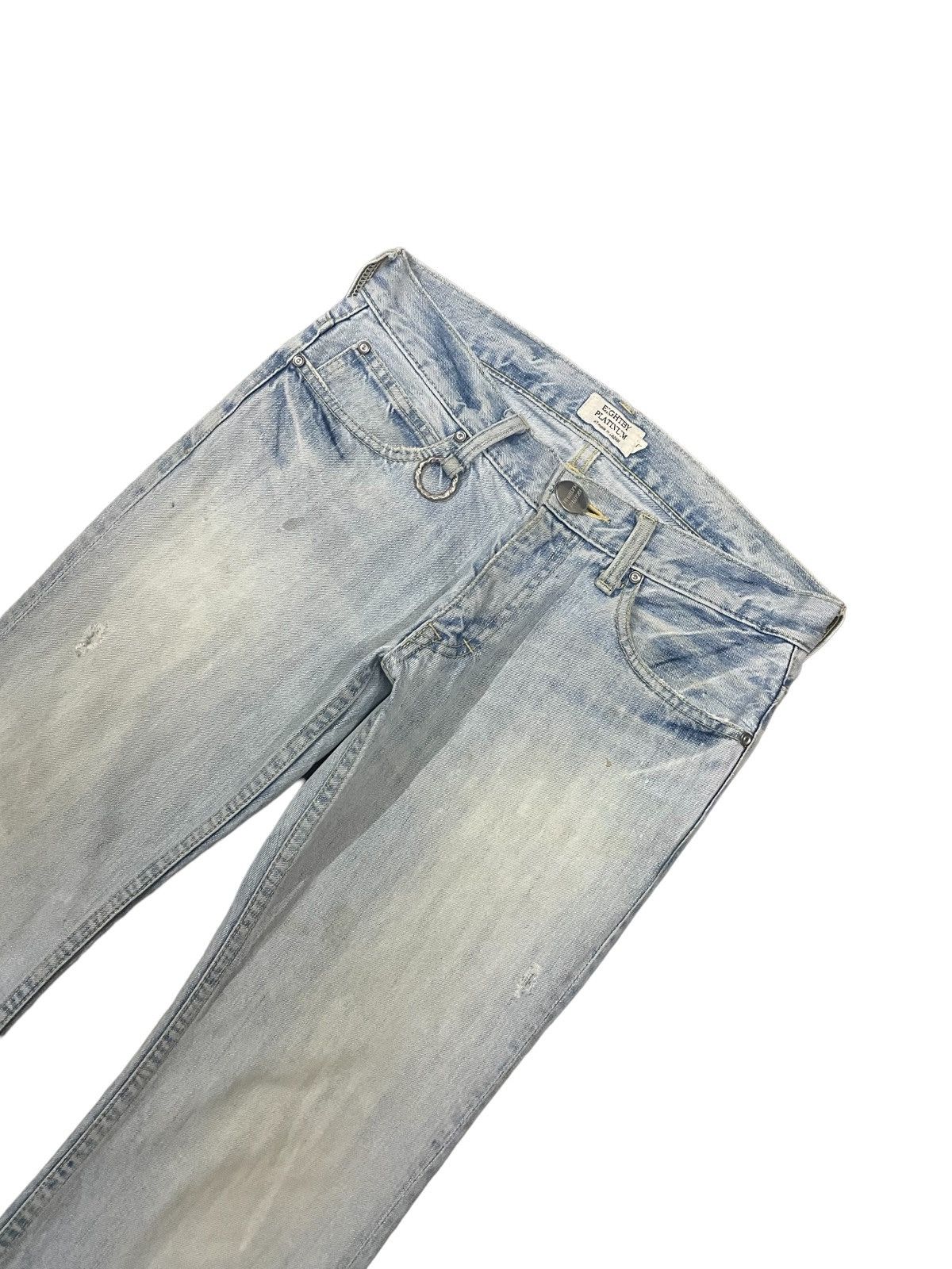 Japanese Brand Vintage Japanese Denim Womenswear Low Waisted Flare Jeans Size 30" / US 8 / IT 44 - 5 Thumbnail