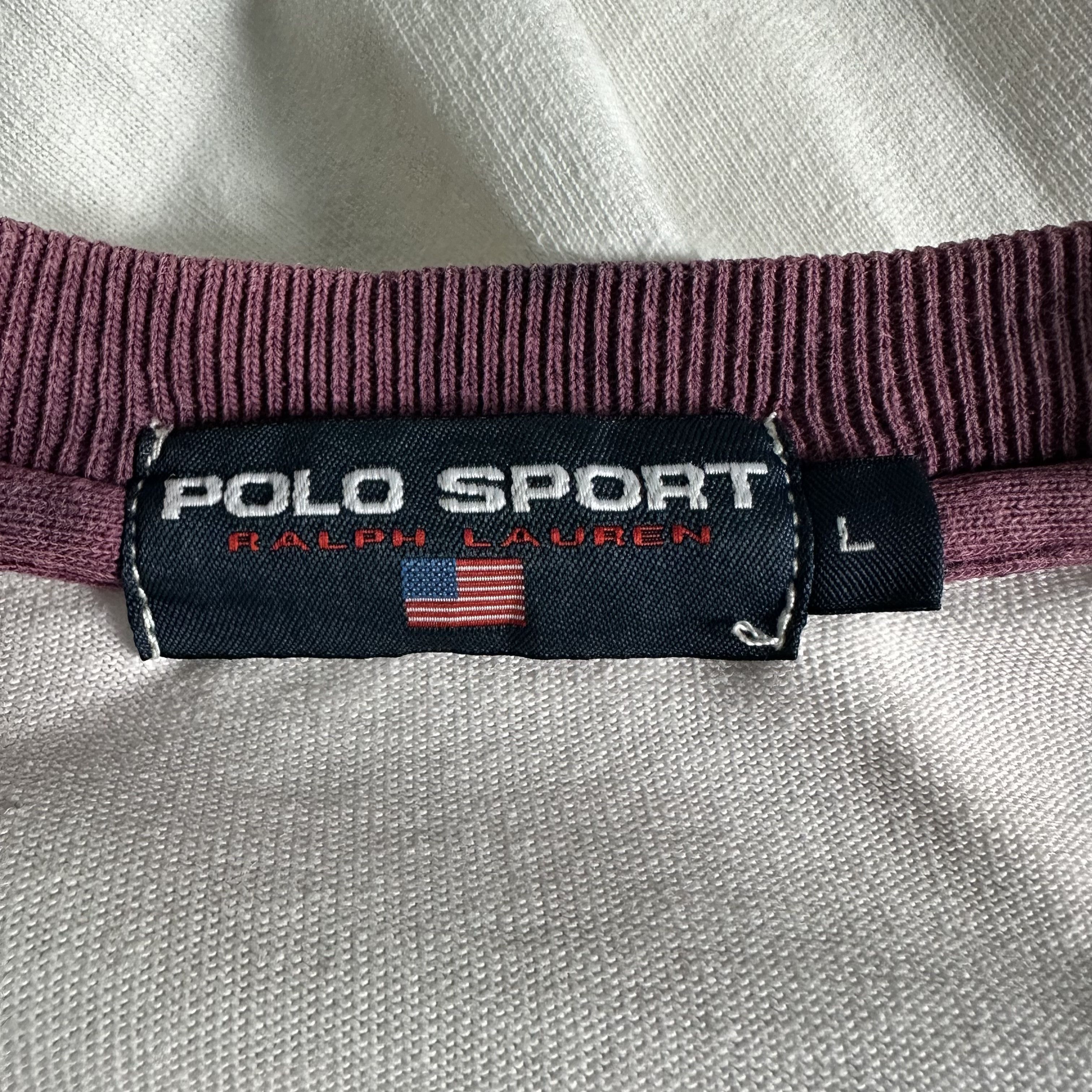 Polo Ralph Lauren 🔥RARE🔥Vintage Polo Sport Ralph Lauren Baseball Tee Size US L / EU 52-54 / 3 - 7 Thumbnail