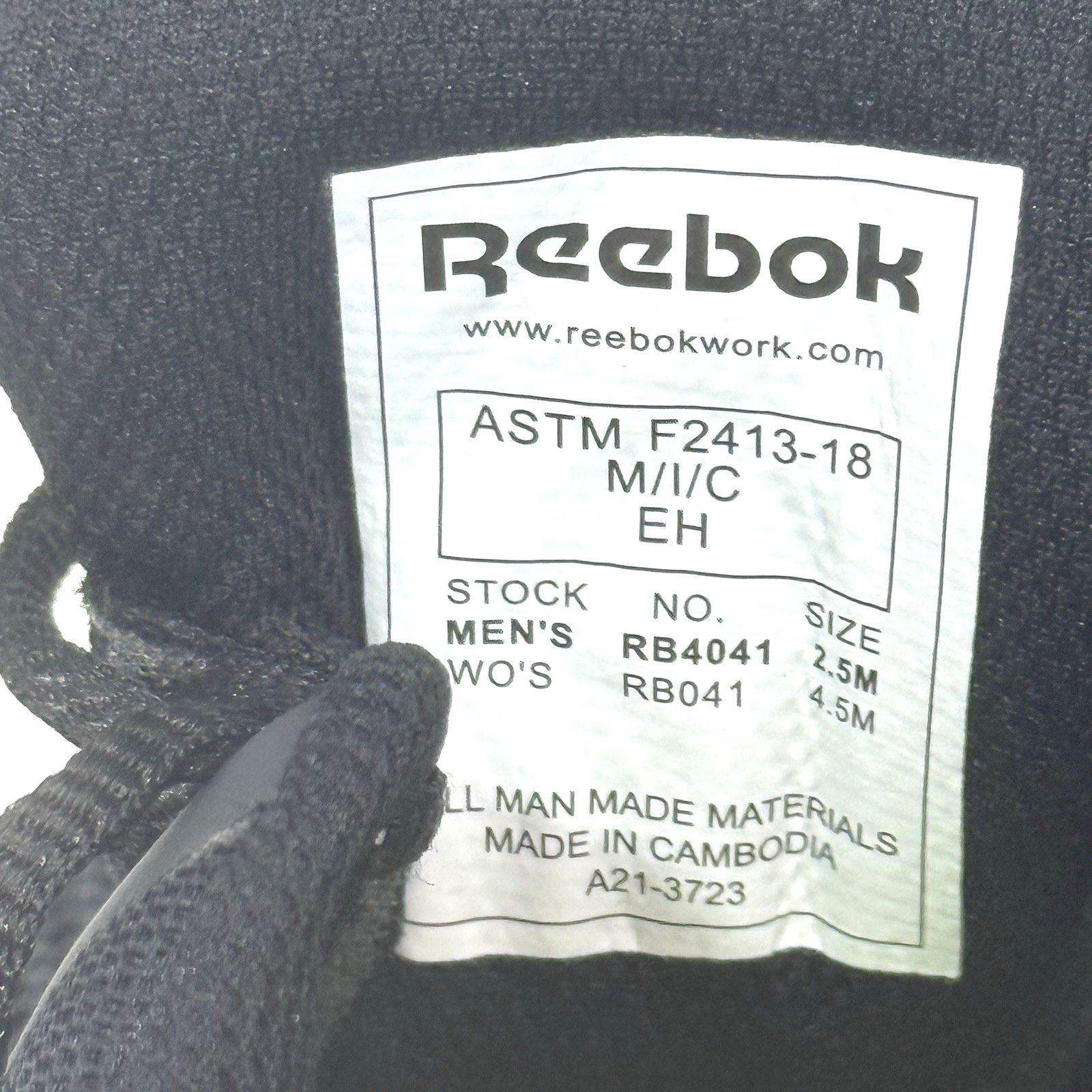 Reebok Reebok Work Sublite Comp Toe UNISEX Wo’s 4.5M/Men’s 2.5M Size US 4.5 / IT 34.5 - 5 Thumbnail