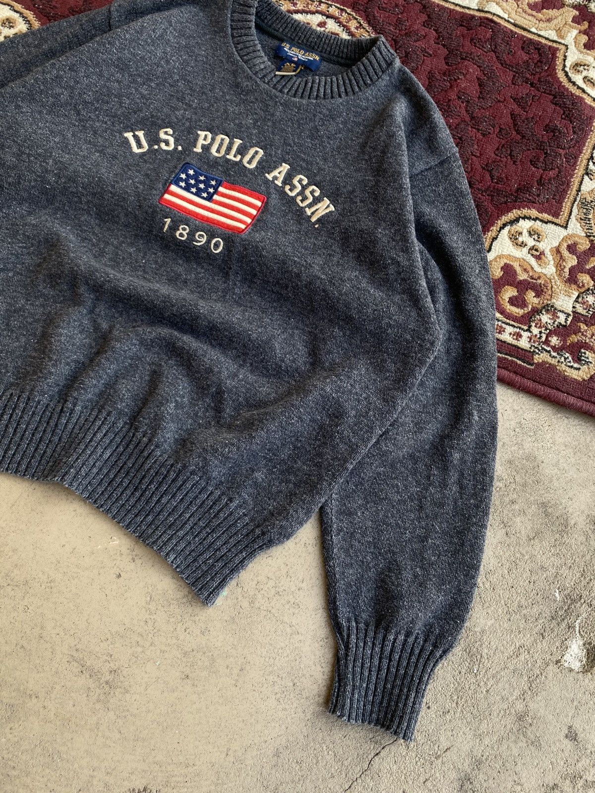 Polo Ralph Lauren × Ralph Lauren × U.S. Polo Assn. Vintage Ralph Lauren style Usa logo sweater knitwear Size US M / EU 48-50 / 2 - 3 Thumbnail