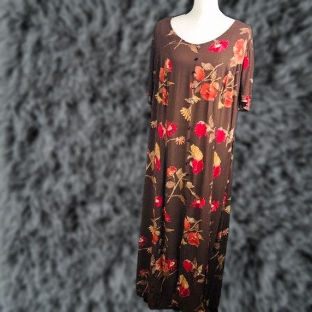 lane bryant brown dress Dress Casual Maxi By Lane Bryant In Multi-colored, Size: 2x