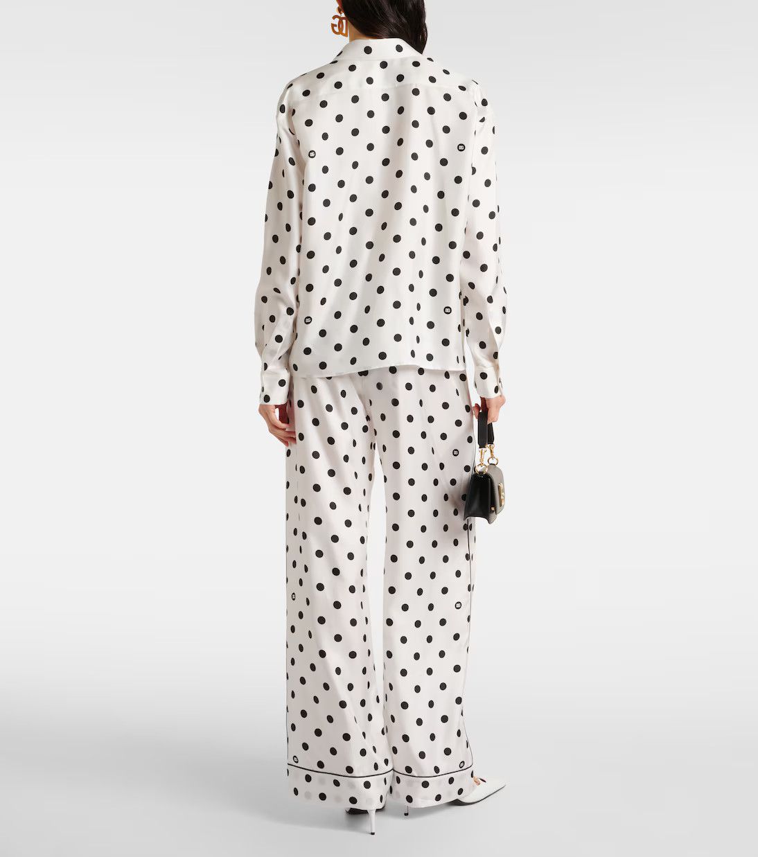 Balenciaga o1y0625 Patterned Shirt in White/Black Size S / US 4 / IT 40 - 5 Thumbnail