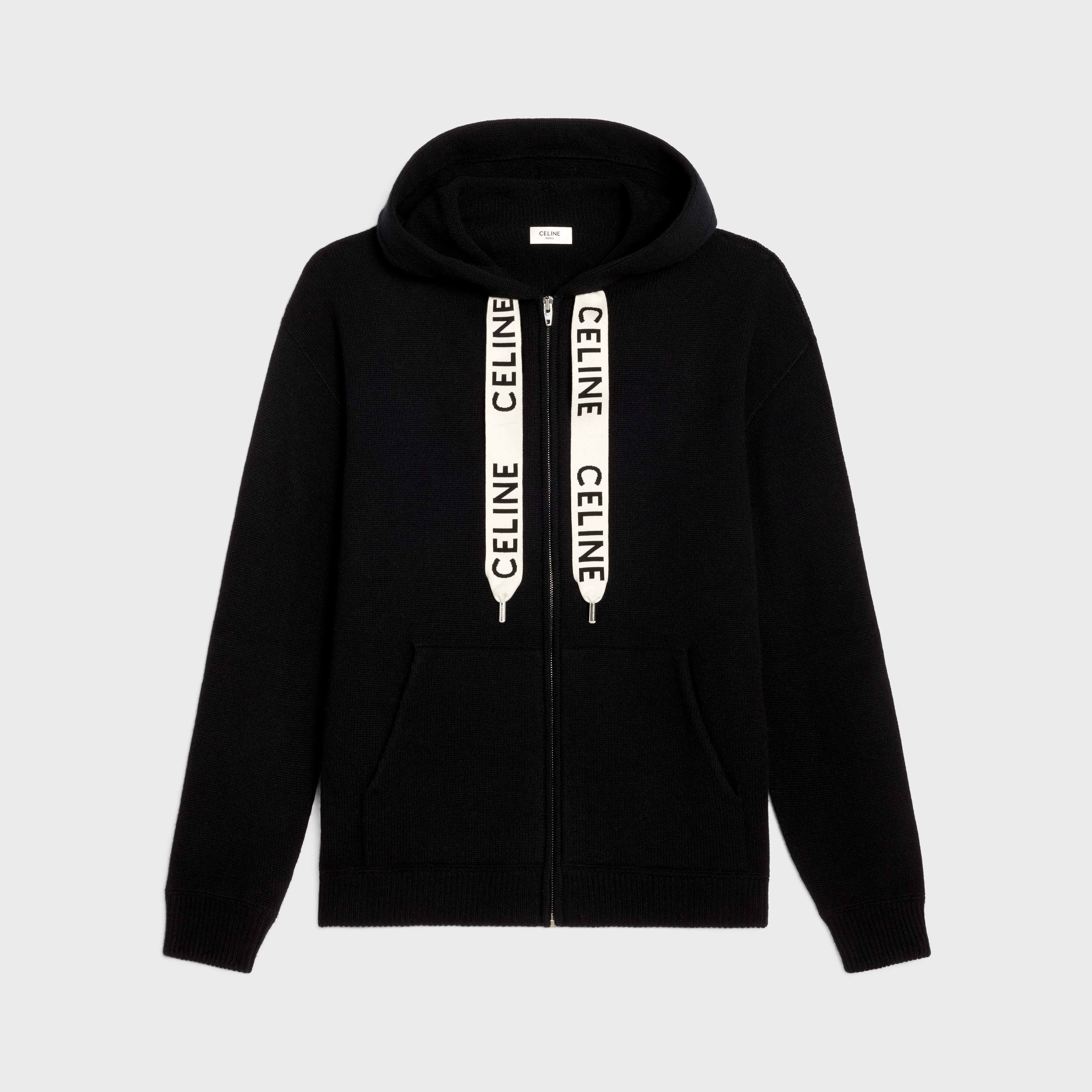celine hooded sweater in wool and cashmere