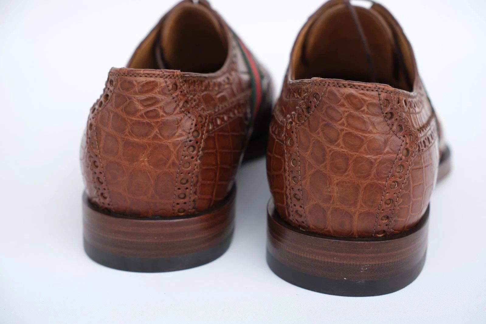 Gucci New Gucci Derby Lace up Shoes Exotic UK 10 / US 11 / EU 44 Size US 11 / EU 44 - 4 Thumbnail