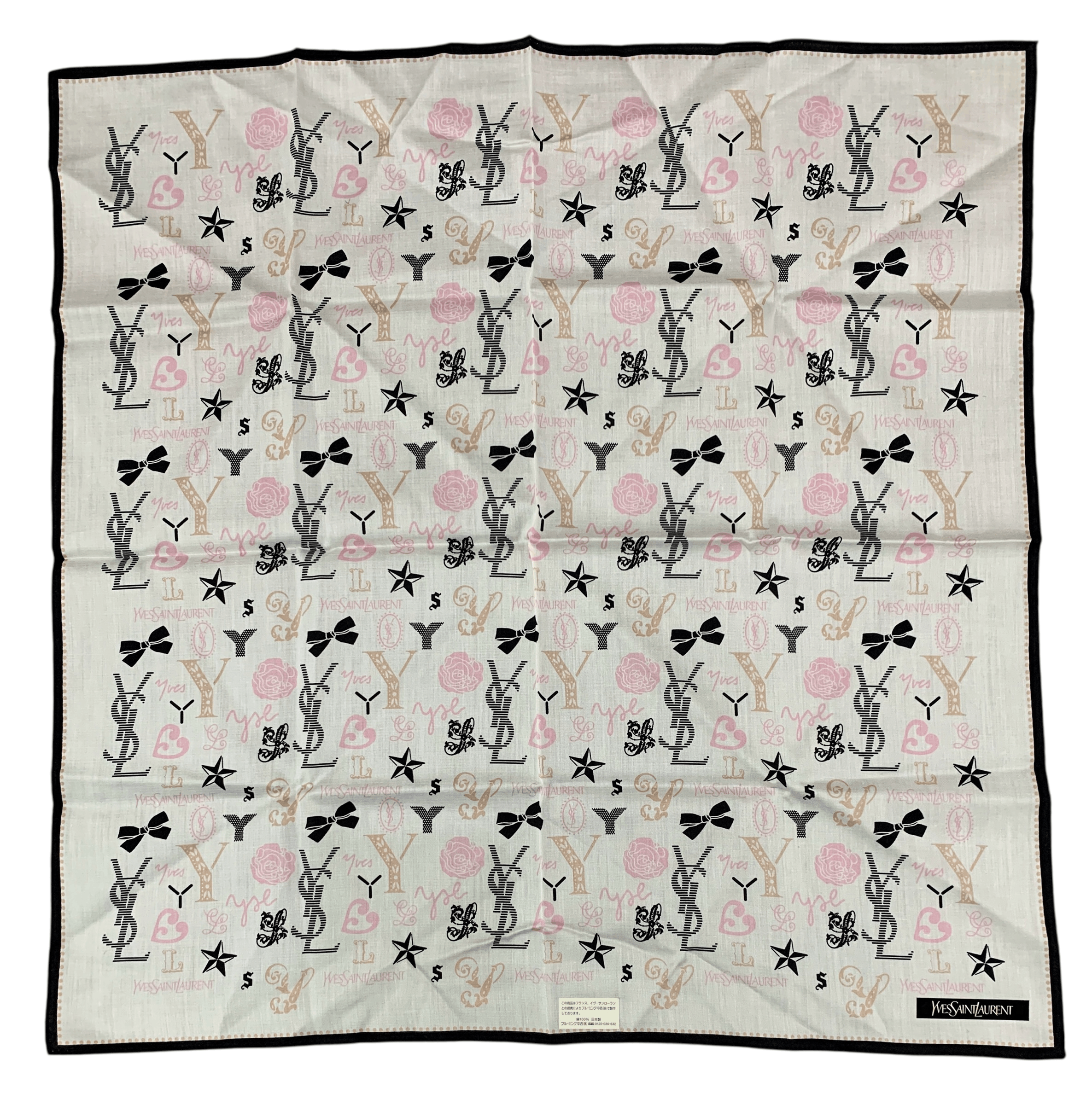 Yves Saint Laurent Yves Saint Laurent Handkerchief / Neckerchief HKA1021 Size ONE SIZE - 1 Thumbnail