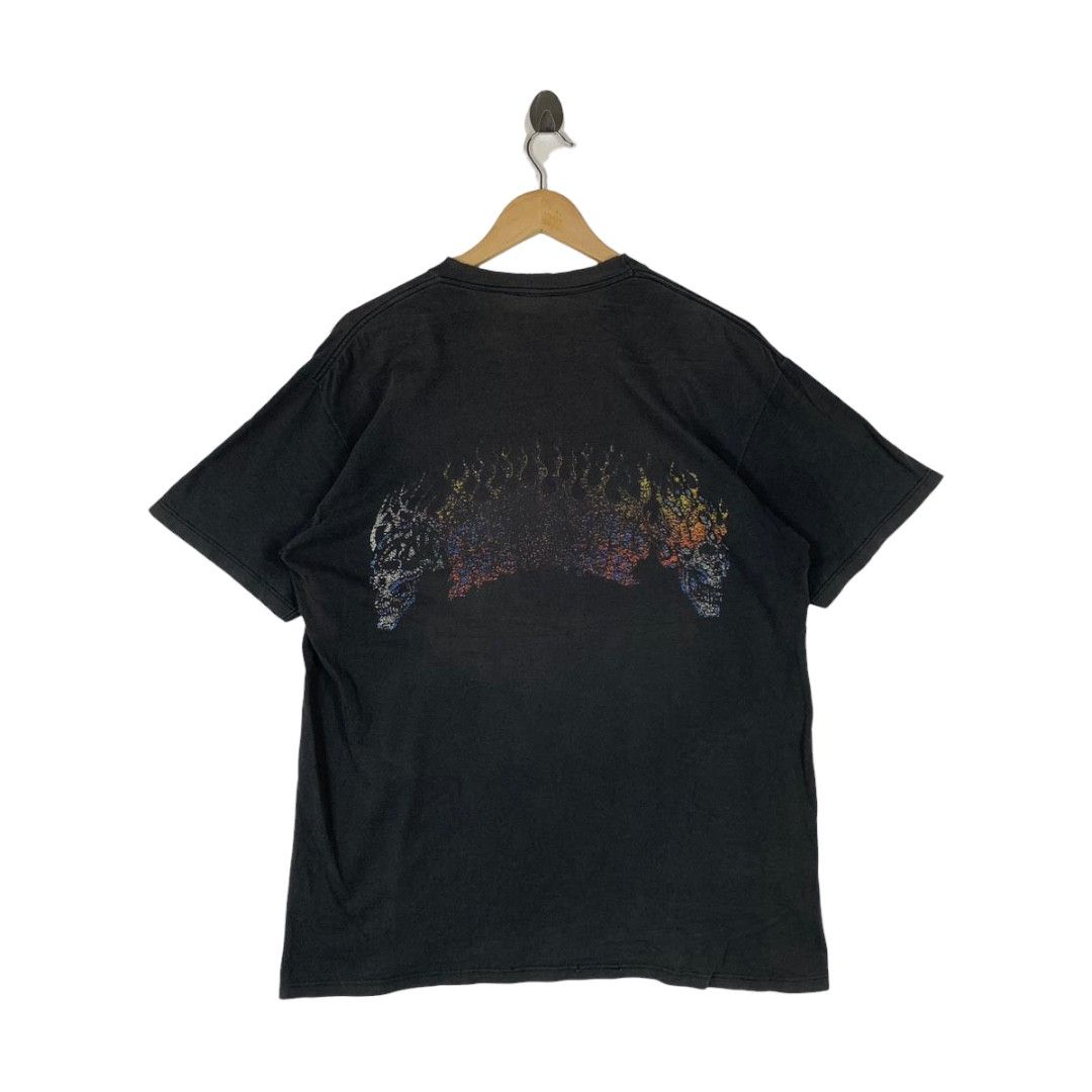Vintage distressed CHRISTIAN FLETCHER fire backhit Skate Tee