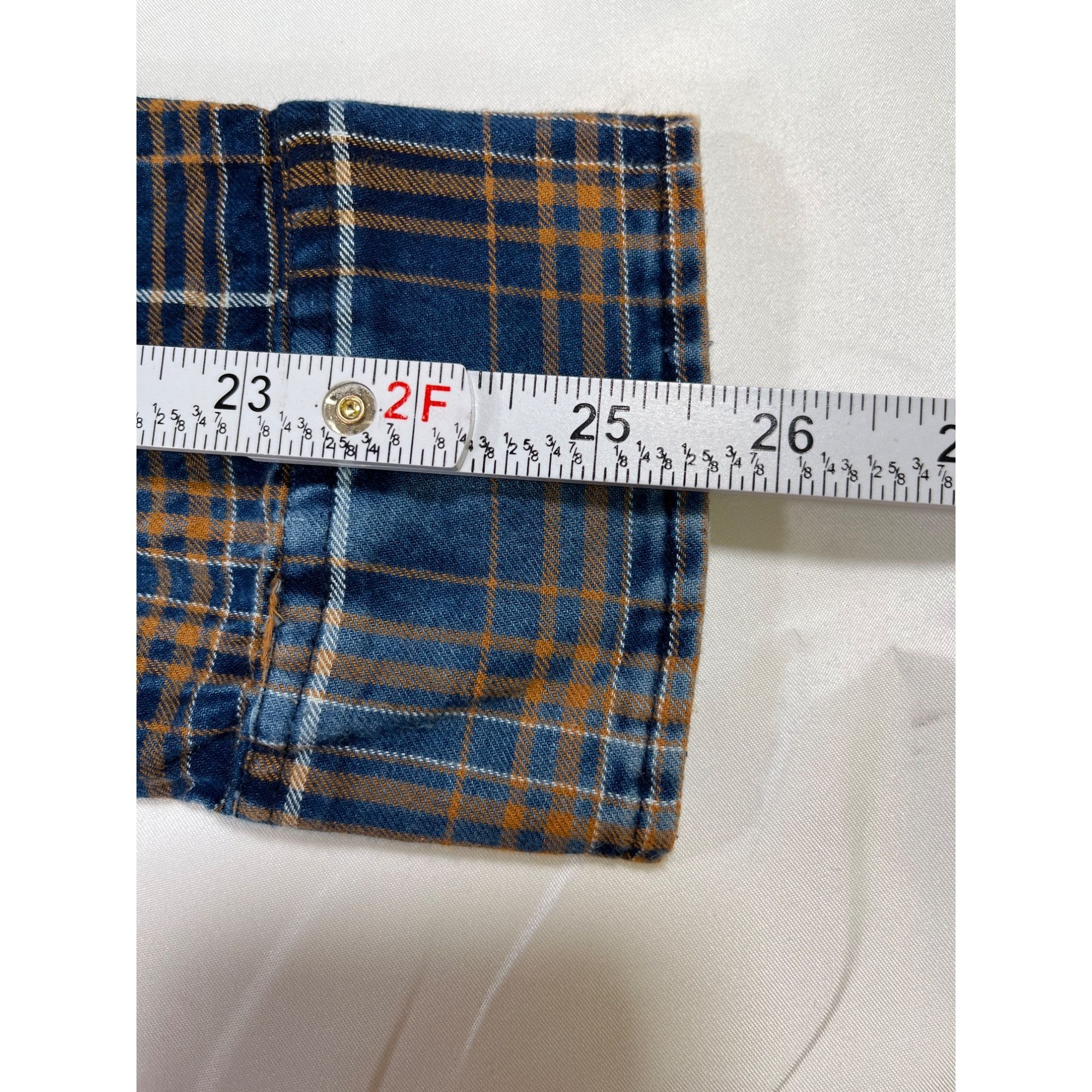 Designer Nickle And Iron SKU 7621 Mens Blue and Orange Long Sleeve Pl Size US L / EU 52-54 / 3 - 8 Thumbnail