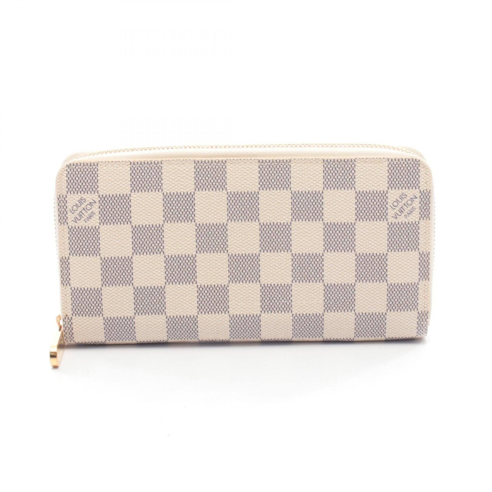 Louis Vuitton Louis Vuitton Louis Vuitton Zippy Wallet Damier Azur Long Wallet Textile Long Wallet N60019 DUTY FREE for USA Size ONE SIZE - 1 Thumbnail