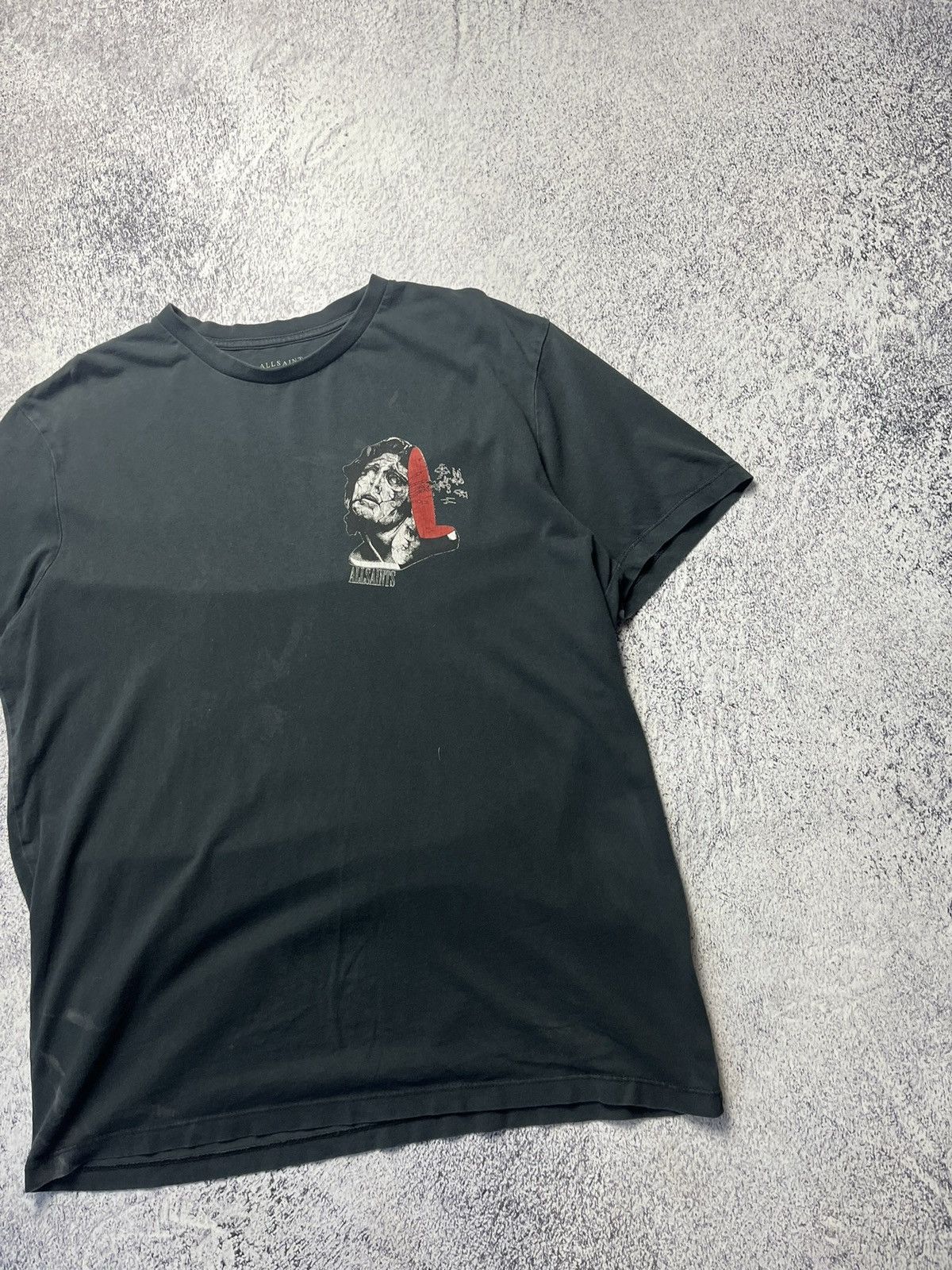 Allsaints Mens Vintage AllSaints T-shirt Logo Basic Tee Art Streetwear Size US XS / EU 42 / 0 - 25 Thumbnail