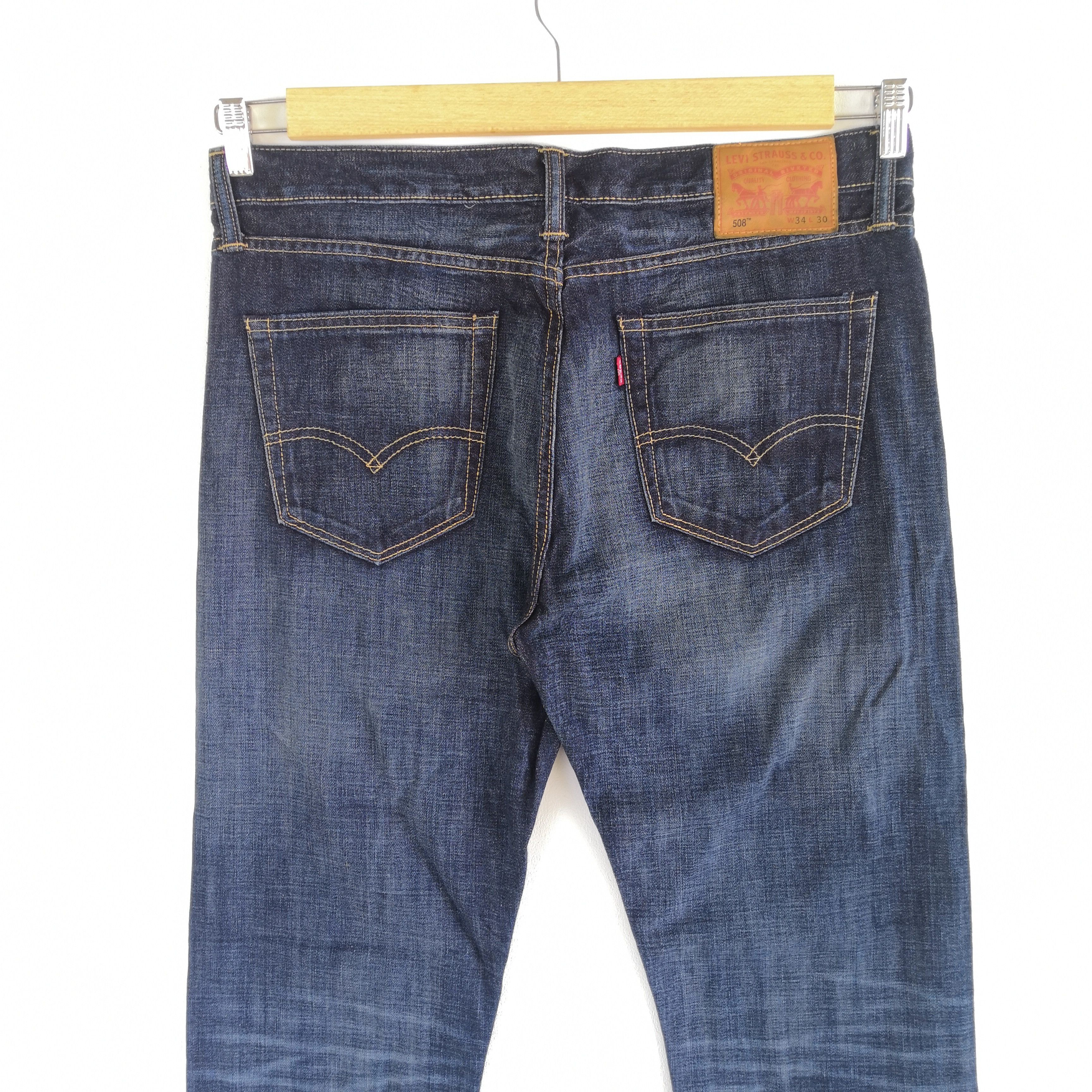 Levi's Vintage Y2K Levis 508 Faded Denim Levis Stonewash Jeans Size US 36 / EU 52 - 4 Thumbnail