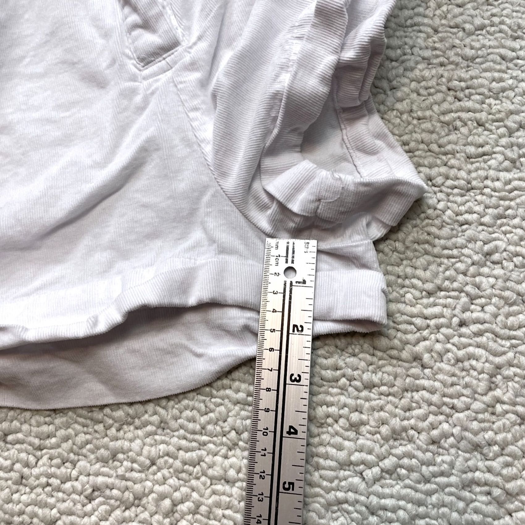 Boohoo Boohoo Romper Womens 6 White Corduroy Short Sleeve Collard Button Up Pockets Top Size M / US 6-8 / IT 42-44 - 5 Thumbnail