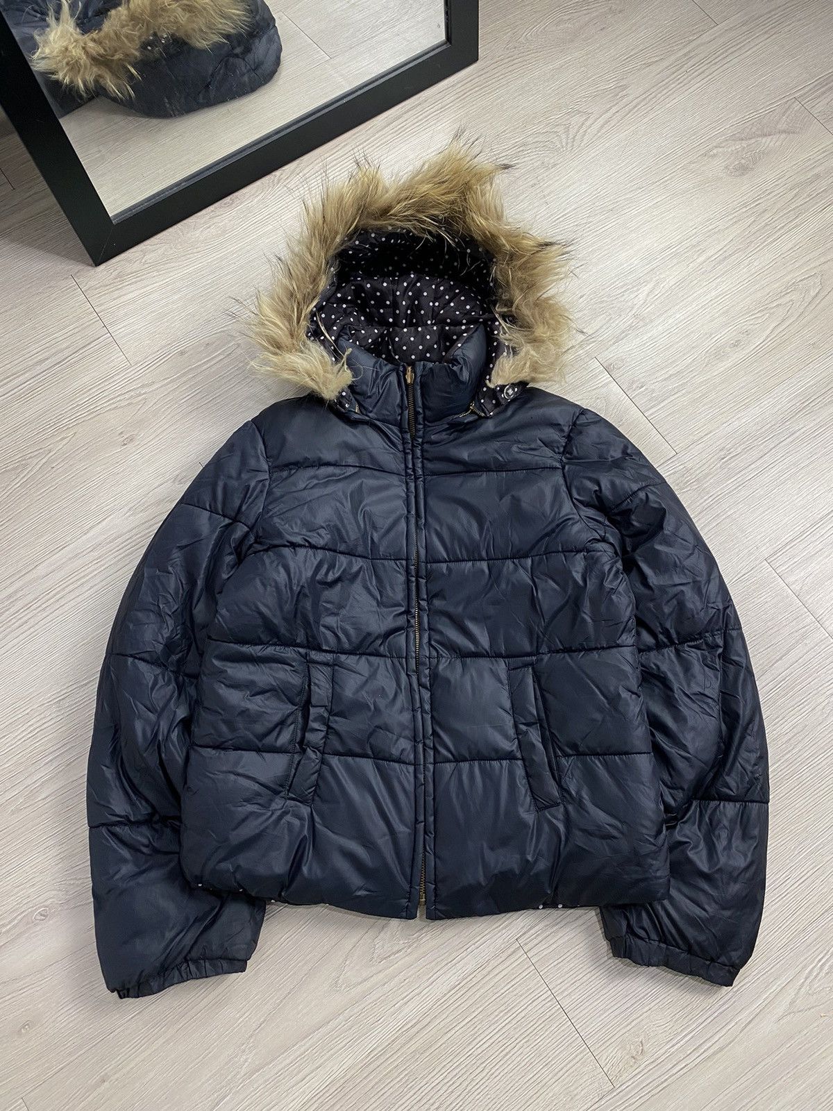 If Six Was Nine × Japanese Brand × Le Grande Bleu (L.G.B.) 2000s LDS reversible polkadot faux fur lgb style jacket Size US S / EU 44-46 / 1 - 1 Thumbnail
