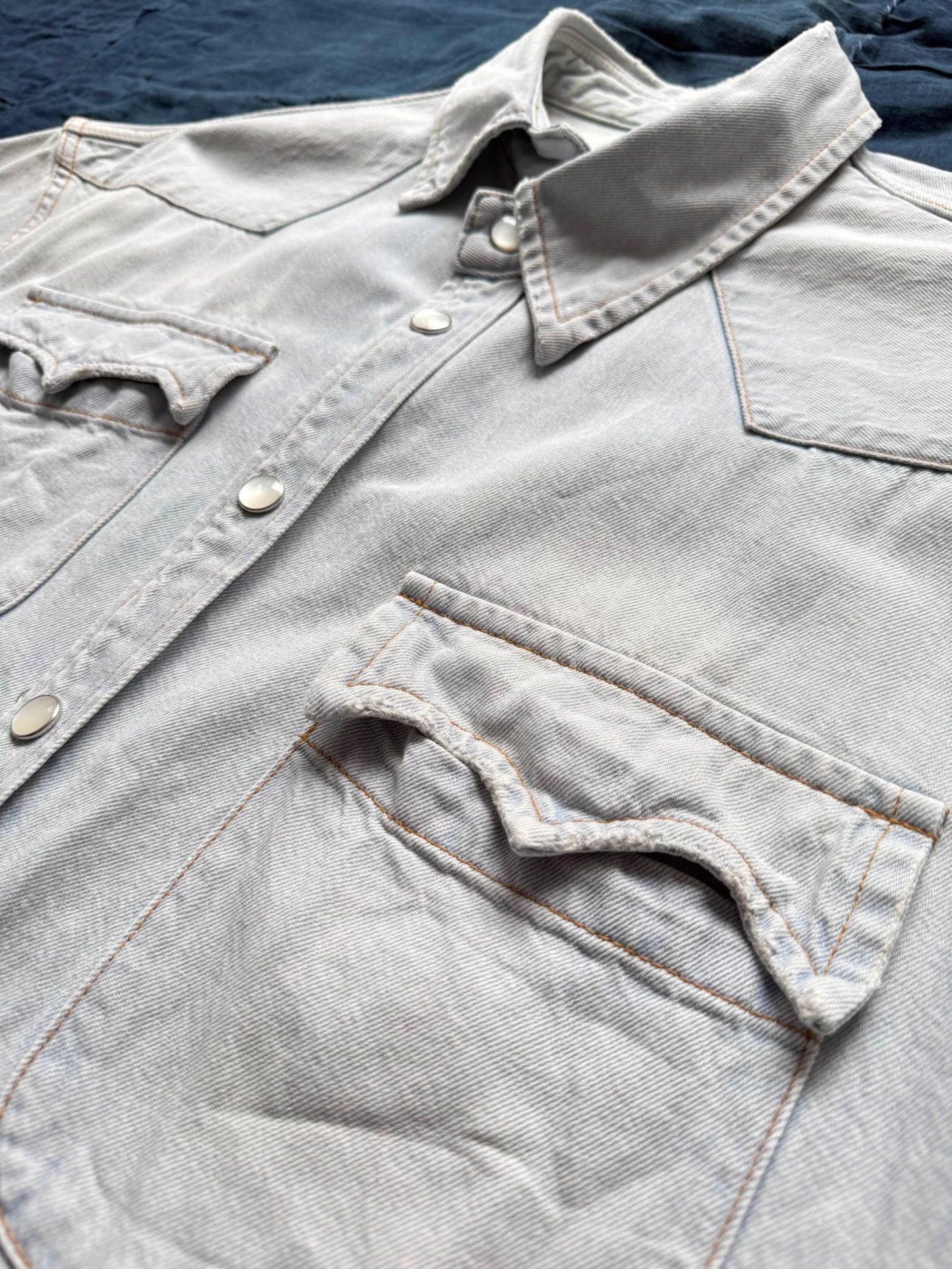 Kolor Kolor Beacon Washed Distressed Denim Jacket Orange 2 Size US M / EU 48-50 / 2 - 8 Thumbnail