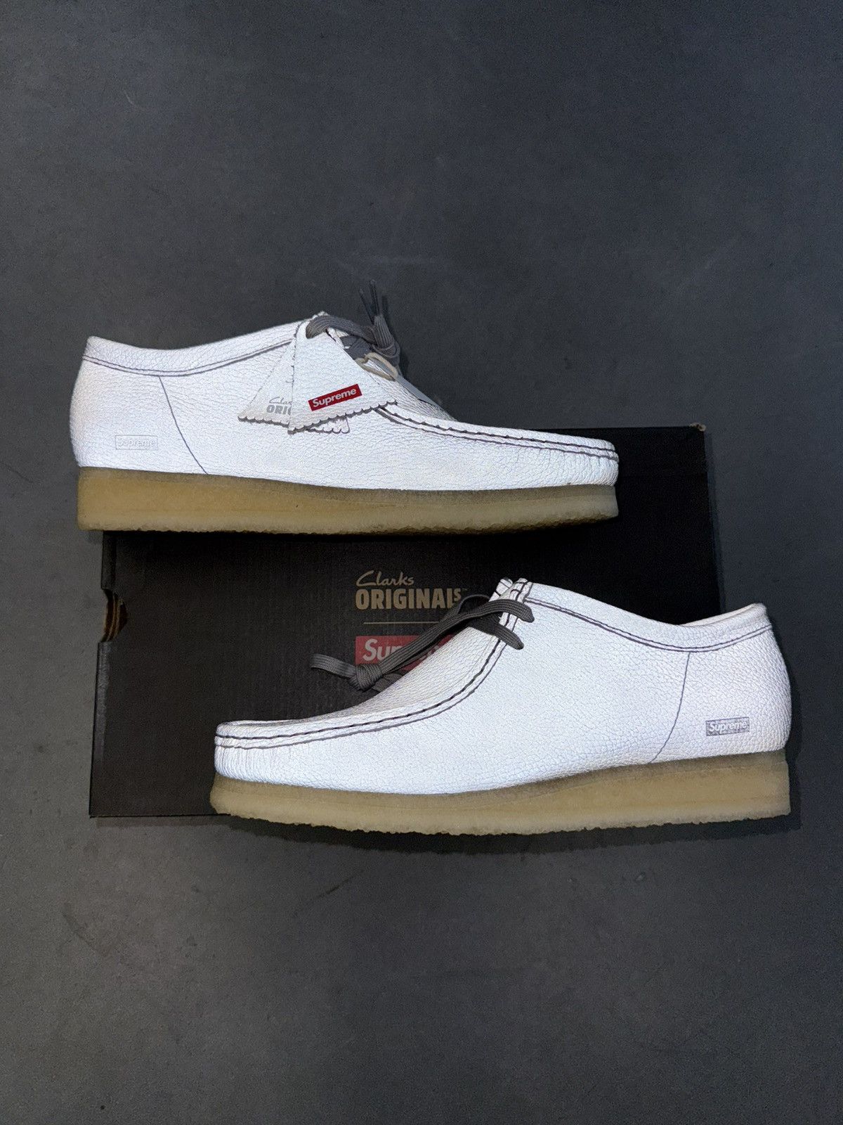 Clarks × Supreme 2025 Clarks Originals Wallabee Supreme Silver Reflective Size US 9.5 / EU 42-43 - 2 Thumbnail