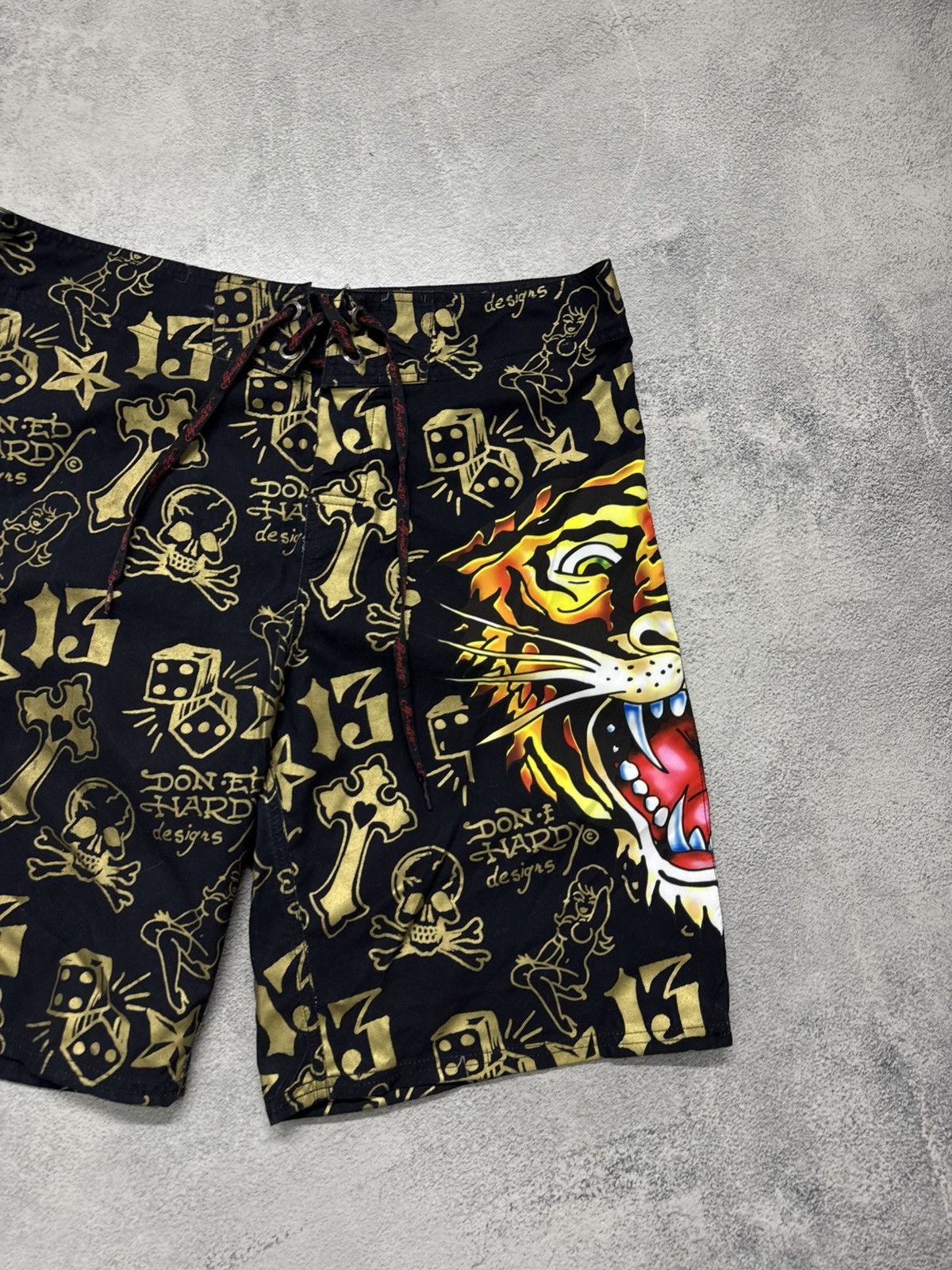 Ed Hardy Vintage Y2k Ed Hardy Tiger Shorts 00’s Size US 36 / EU 52 - 7 Thumbnail