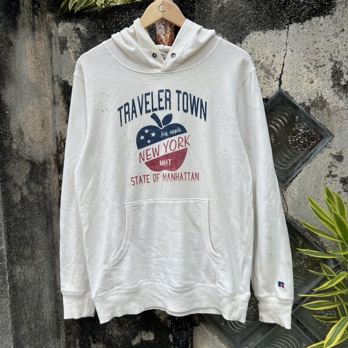 Russell Athletic “VINTAGE” TRASHED RUSSEL GRAPHIC TEE HOODIE Size US L / EU 52-54 / 3 - 1 Thumbnail