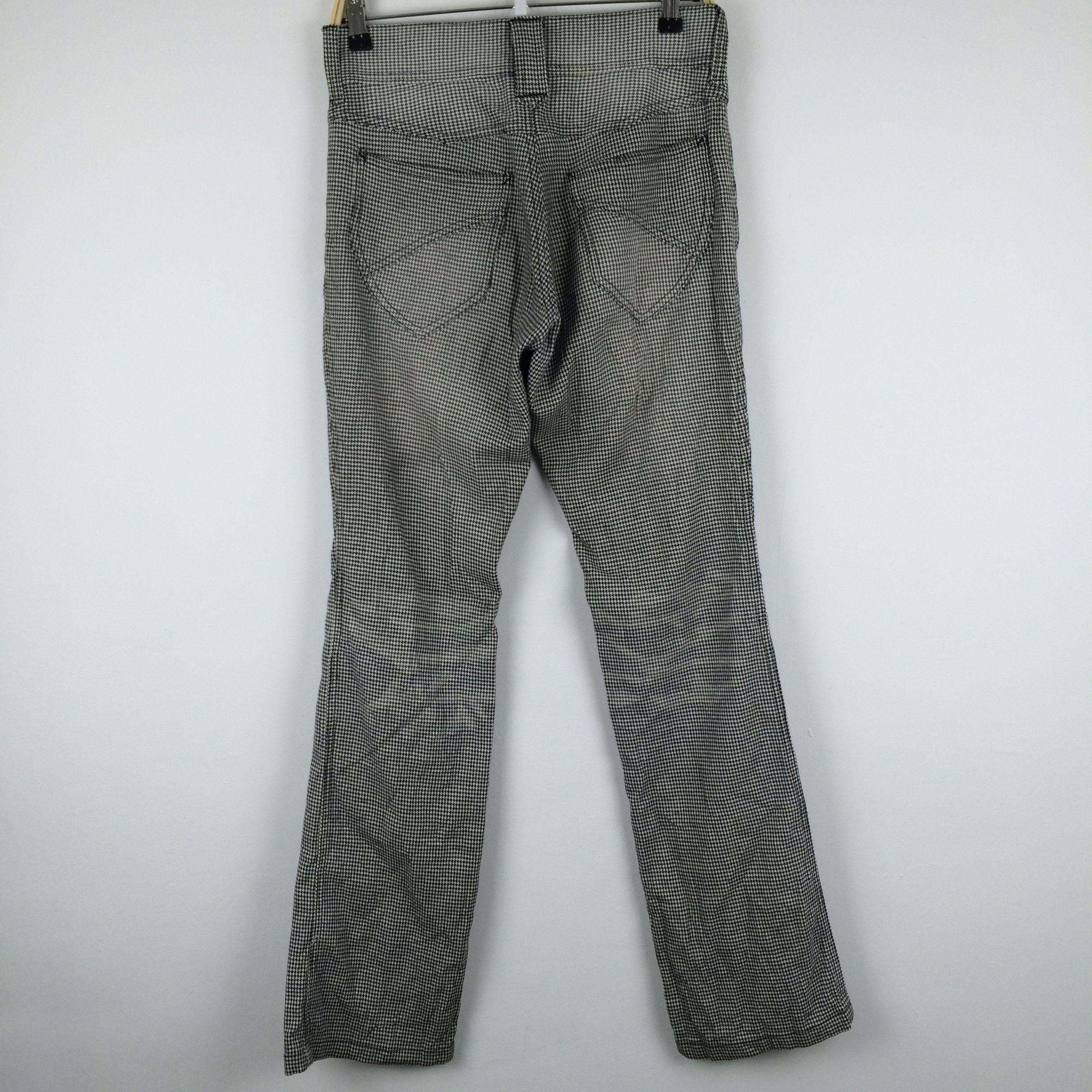Japanese Brand × Michel Klein x7 MICHEL KLEIN HOUNDSTOOTH JAPANESE PUNK STYLE PANTS Size US 32 / EU 48 - 2 Thumbnail