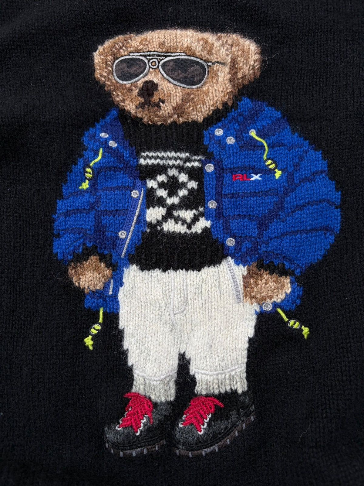 Polo Ralph Lauren Vintage 00s Polo Ralph Lauren Ski-Bear Knit Sweater Size US L / EU 52-54 / 3 - 3 Thumbnail