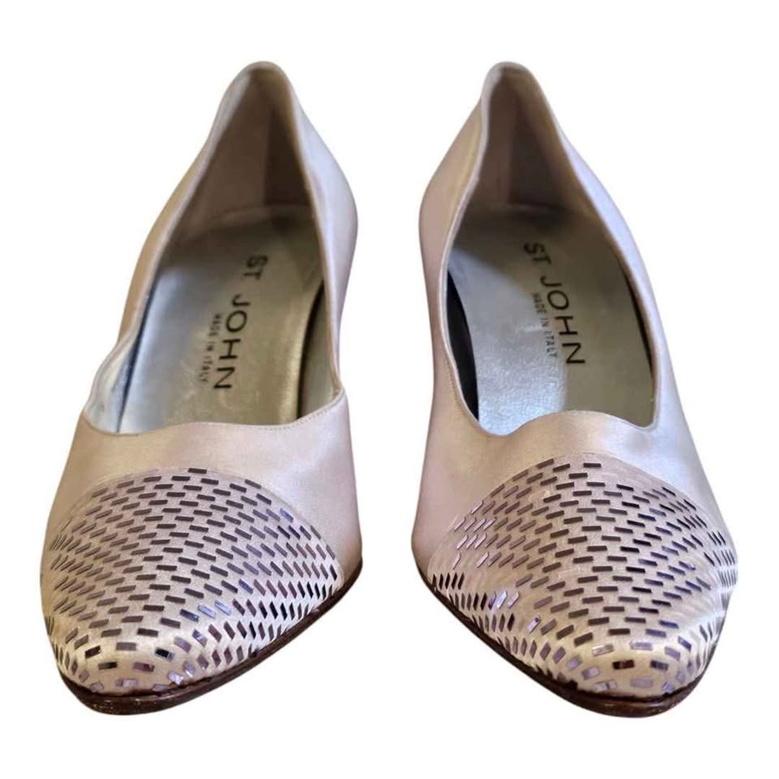 St. John St. John Satin Pumps Heels 7 Size US 7 / IT 37 - 3 Thumbnail
