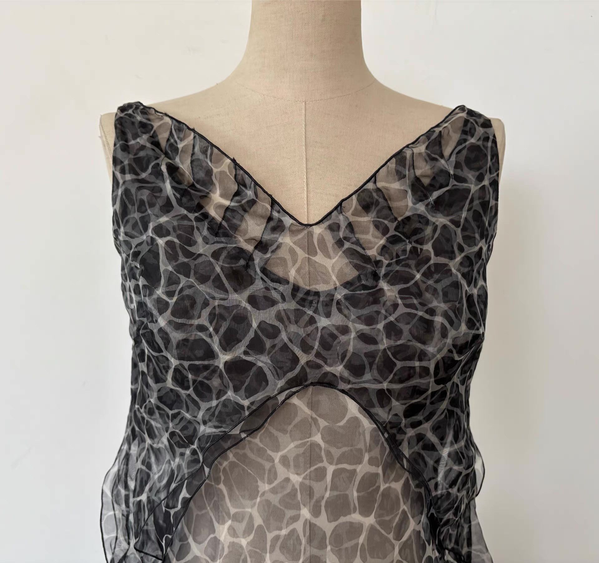 Helmut Lang Helmut Lang 2002SS Silk Multi-Layer Dress Ｑ21 Size M / US 6-8 / IT 42-44 - 6 Thumbnail