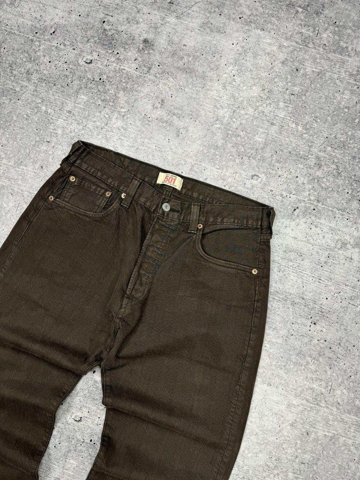 Levi's × Levi's Vintage Clothing × Vintage Vintage Levi’s 501 Rare Brown Denim Jeans Trousers Pants Size US 33 - 7 Thumbnail
