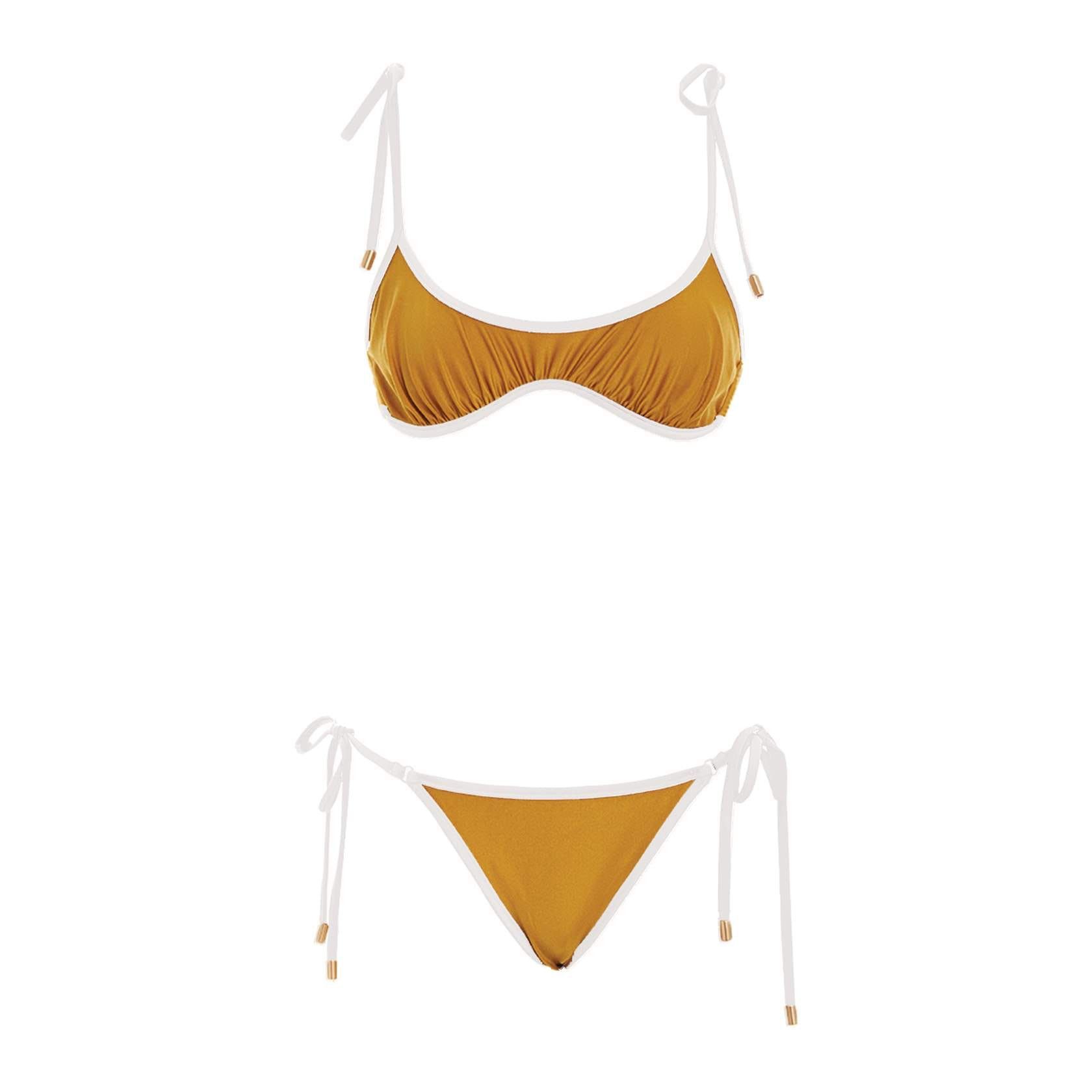 Zimmermann oc11z0725 Alight Underwire Bikini in Yellow Size M / US 6-8 / IT 42-44 - 1 Thumbnail