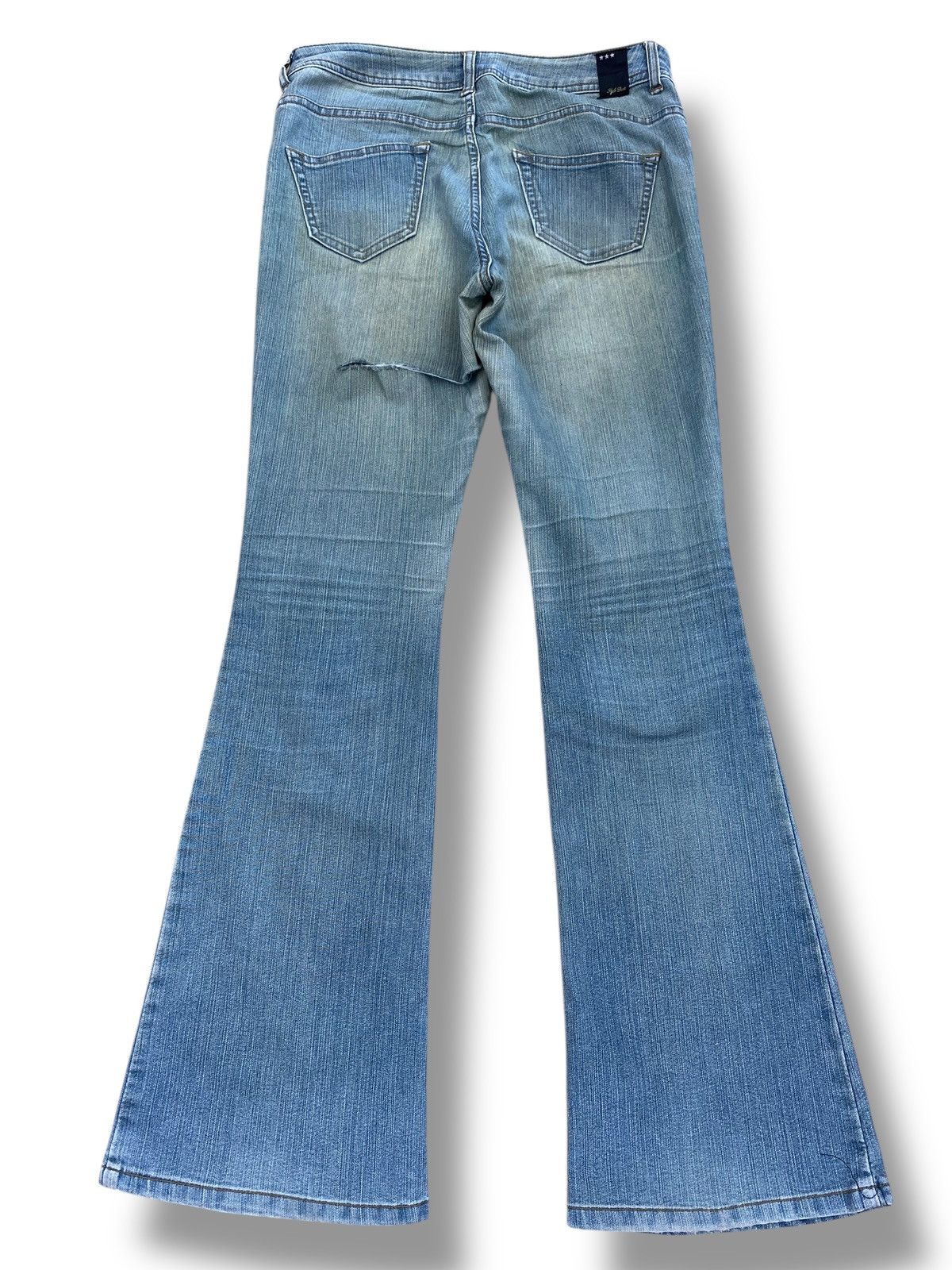 Japanese Brand Japanese Brand Faded Wash Style Flare Jeans Size US 30 / EU 46 - 3 Thumbnail