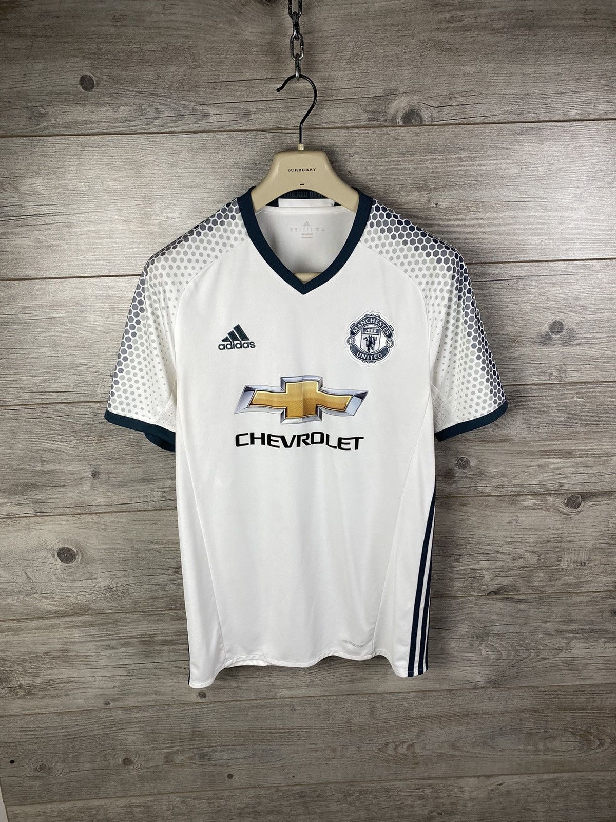 Adidas White Adidas Machester United size L football shirt Size US L / EU 52-54 / 3 - 3 Thumbnail