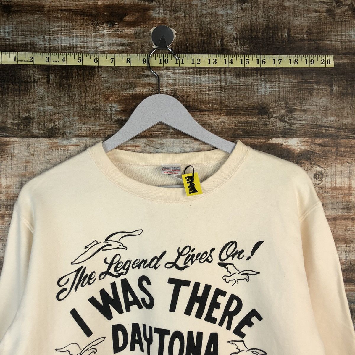Japanese Brand i was there daytona beach Cream Sweatshirt #A1999 Size US S / EU 44-46 / 1 - 4 Thumbnail