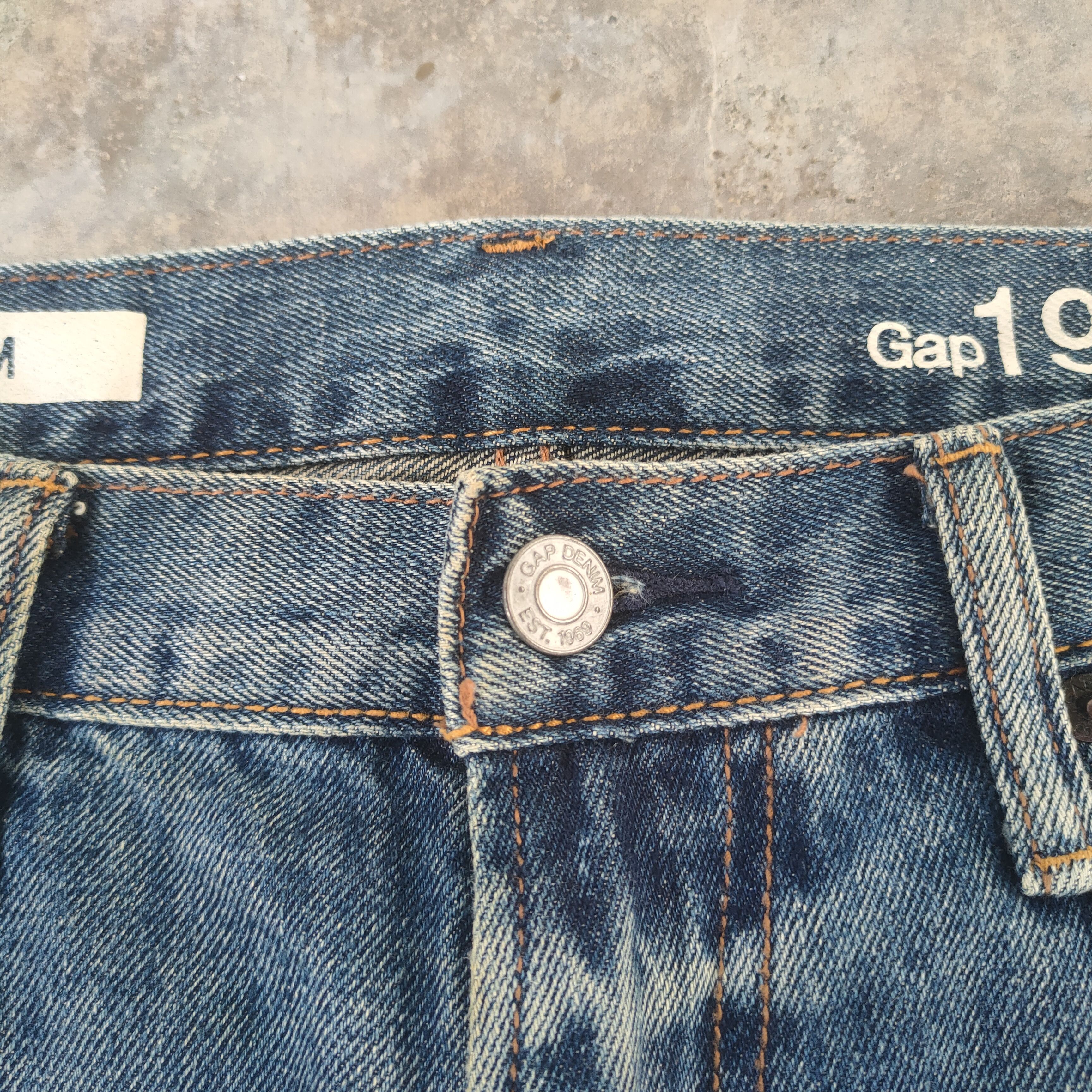 Gap W35 VINTAGE GAP FADED DISTRESSED JEAN DENIM PANTS Size US 35 - 5 Thumbnail