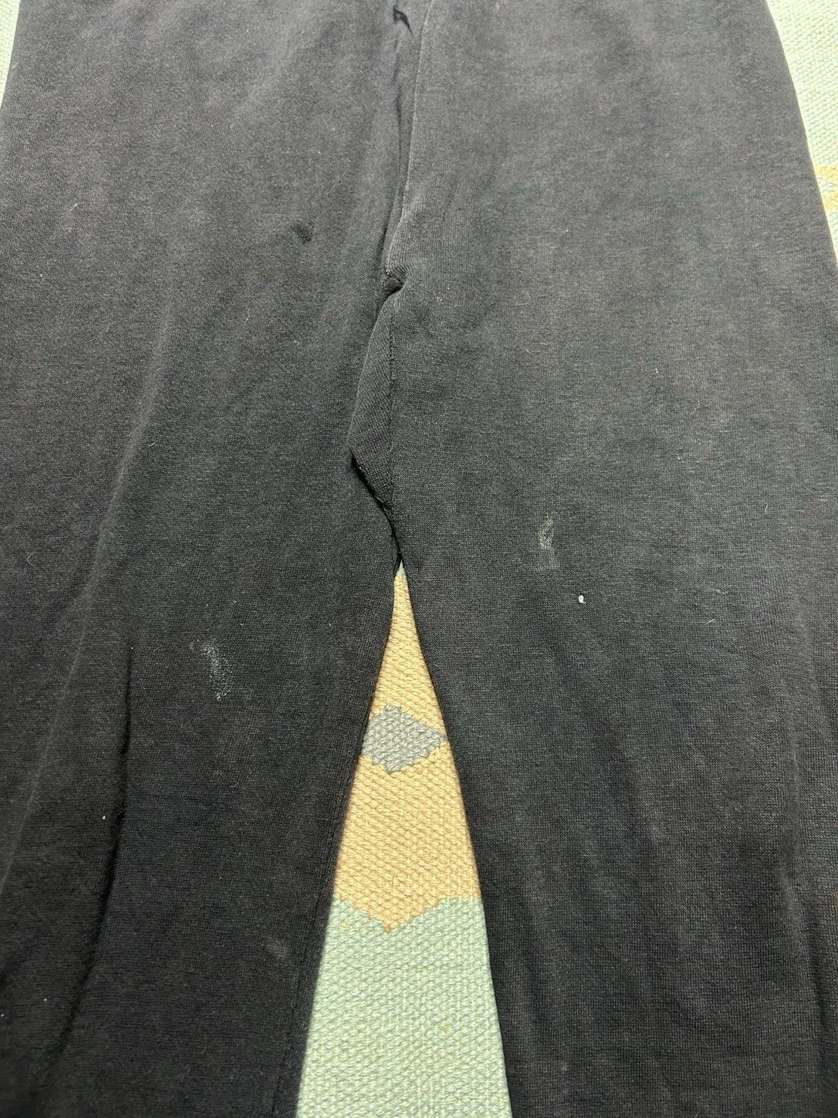 Vintage Vtg 70s sweatpants track gym blank black grunge goth USA XL Size US 34 / EU 50 - 3 Thumbnail
