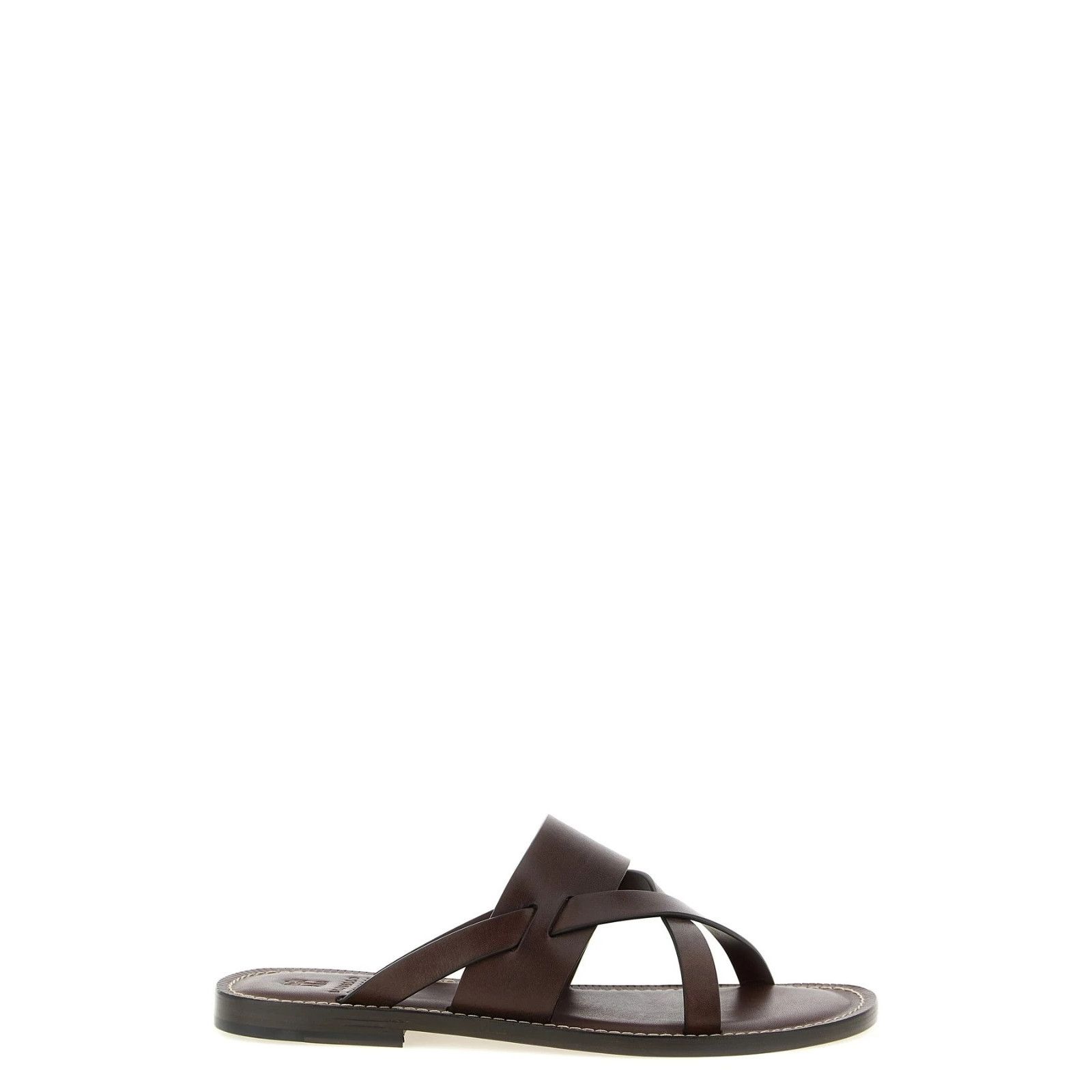 Brunello Cucinelli BRUNELLO CUCINELLI Brown Sandals New & Authentic (Men's size Size US 8 / EU 41 - 1 Thumbnail
